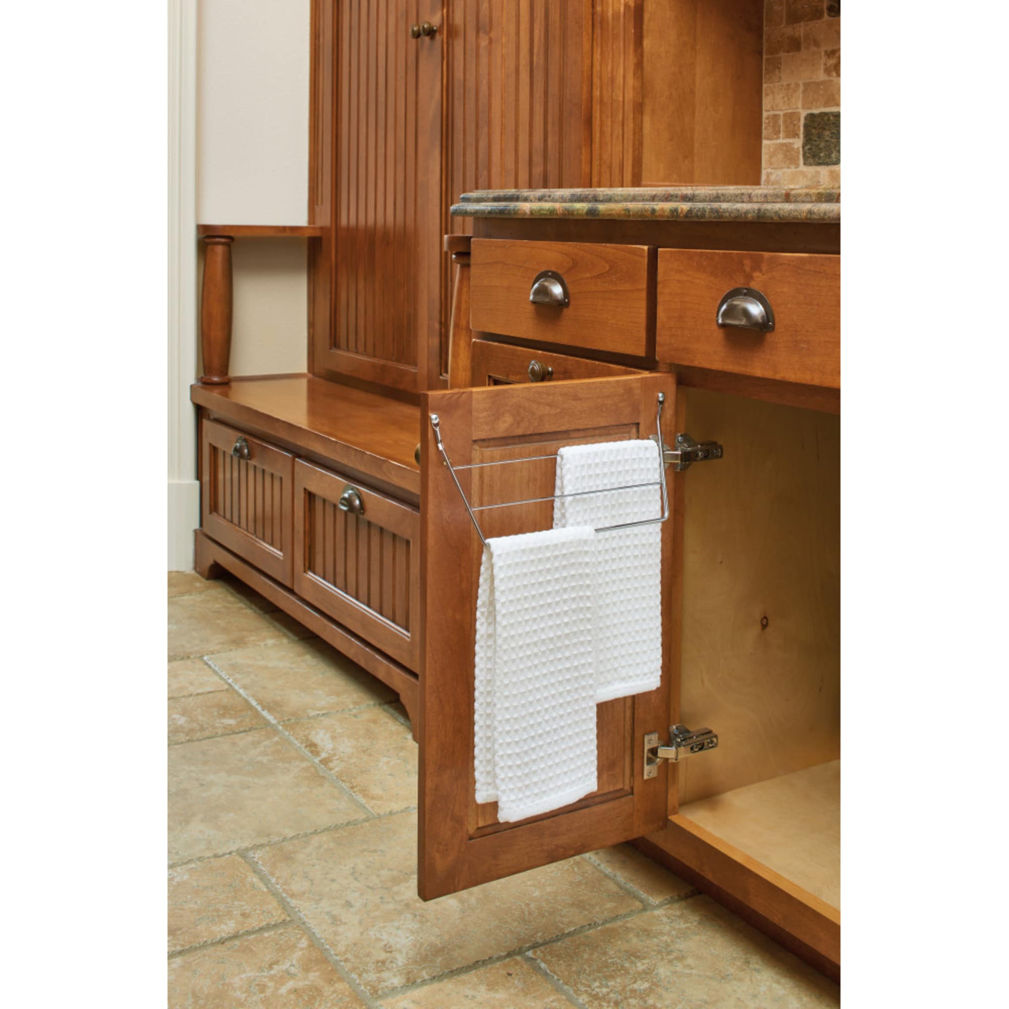 Chrome Wall Mounted Towel Holder Arm