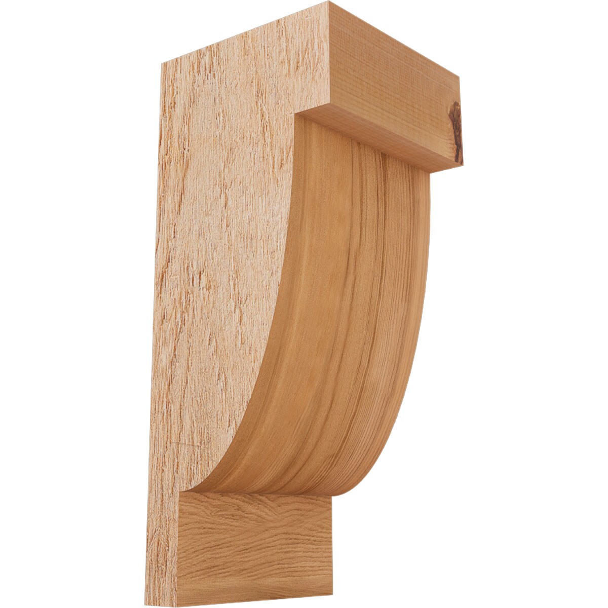 Ekena Millwork COR06X06X14ALP00RWR 6-in x 6-in x 14-in Alpine Unfinished Western red cedar Wood Paintable/Stainable Corbel