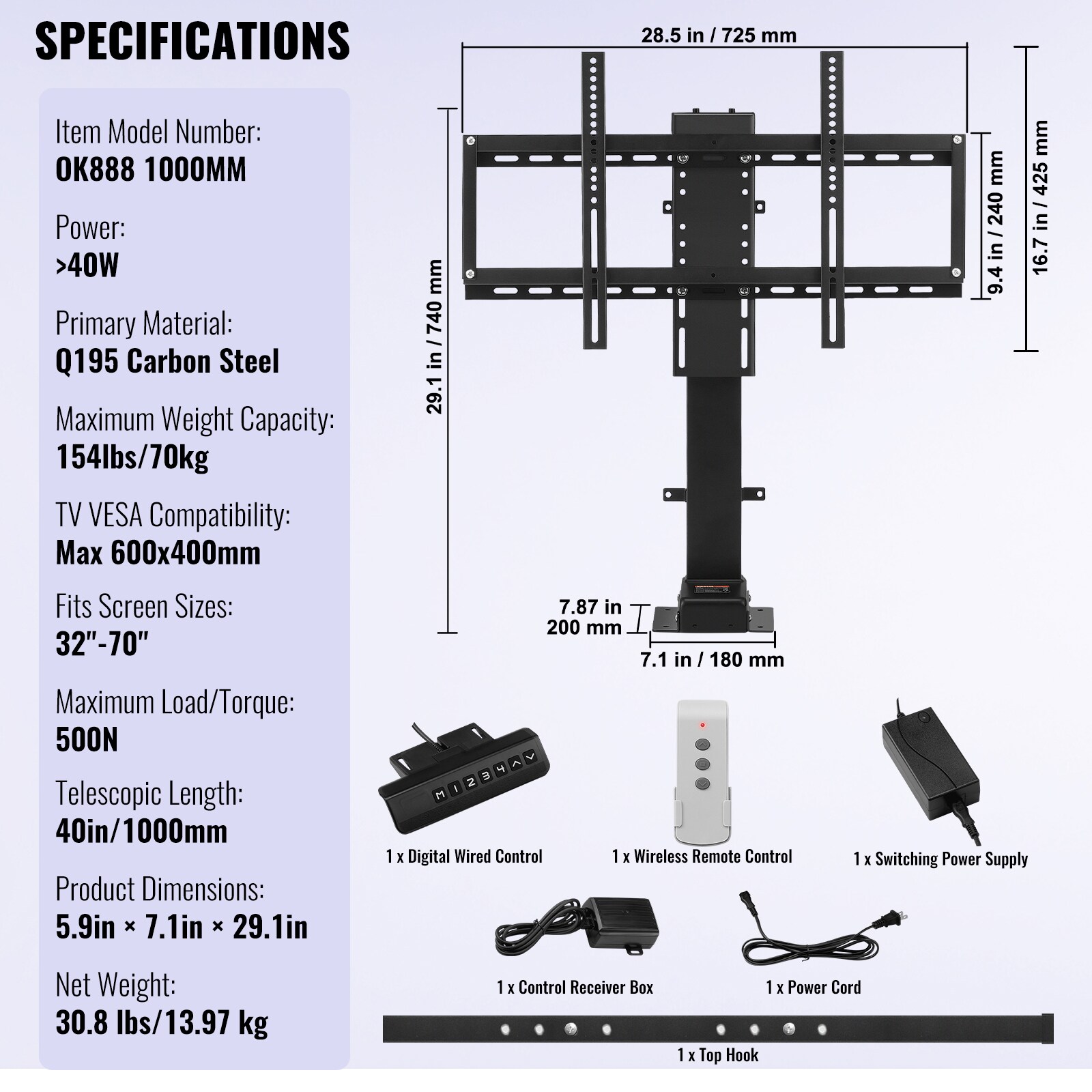 VEVOR SCSHC330-SJD02116V1 Tv-Mounts - View #7