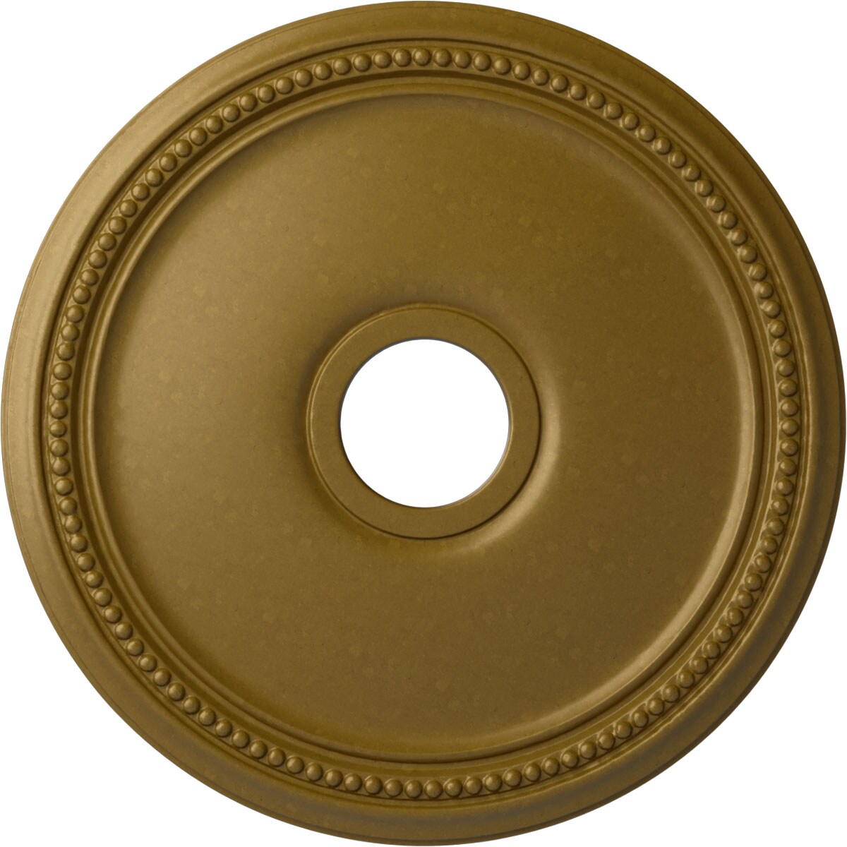 Ekena Millwork CM18DIGLS Diane 18-in W x 18-in L Painted Gold Polyurethane Whole Ceiling Medallion