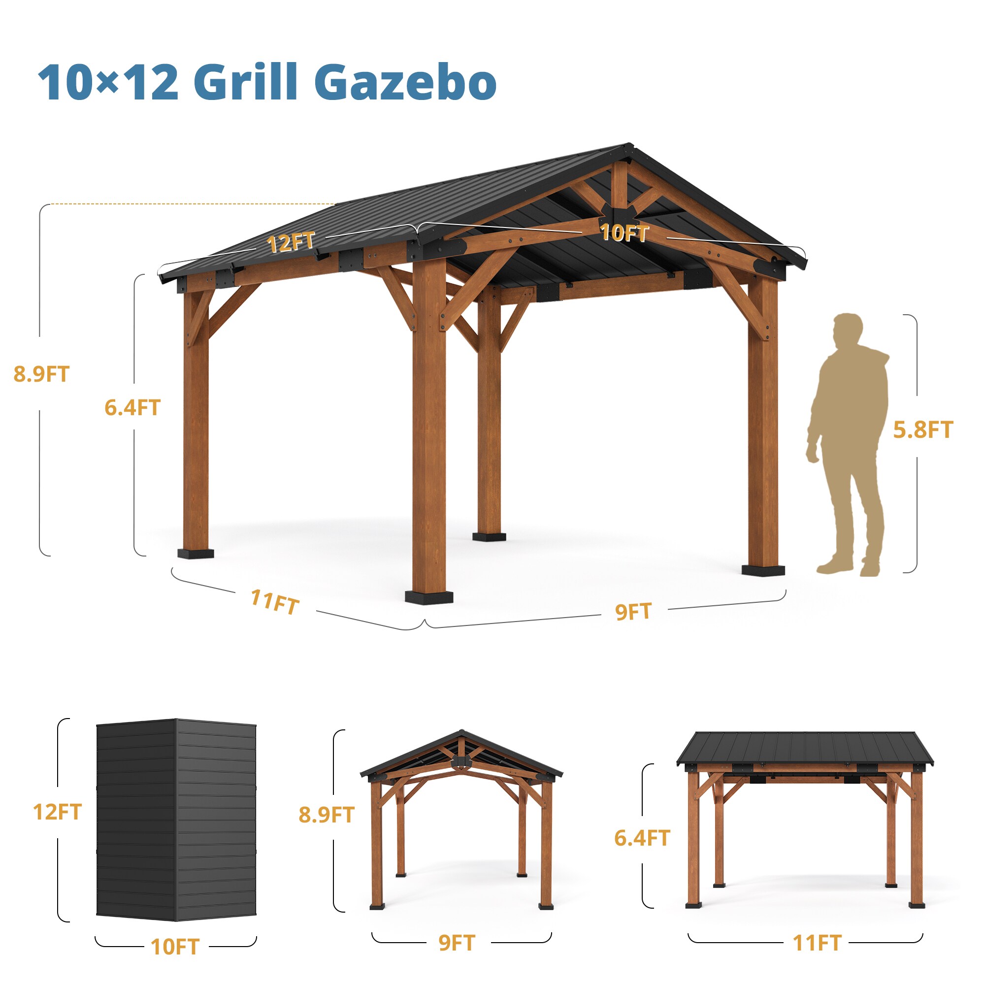 Yurevna TL-014-2ALS Wood-Resin-Gazebos - View #8