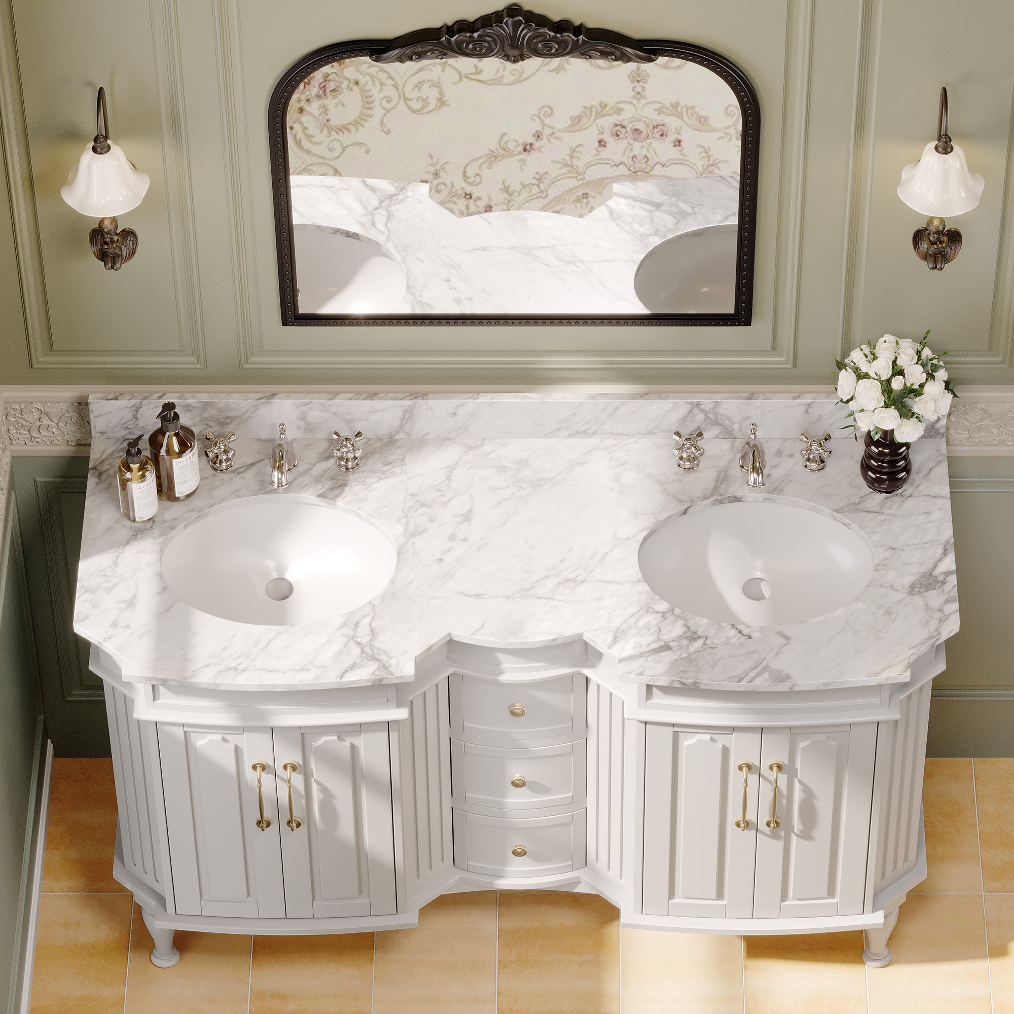 VOUA SAF-DSRCJ-YE Bath-Vanity-Combo - View #4