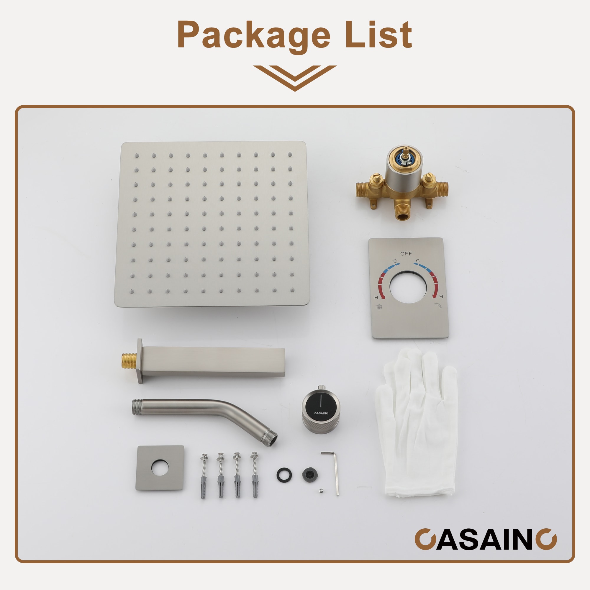 CASAINC CASA07CP Showerhead-Bar-Panels - View #9