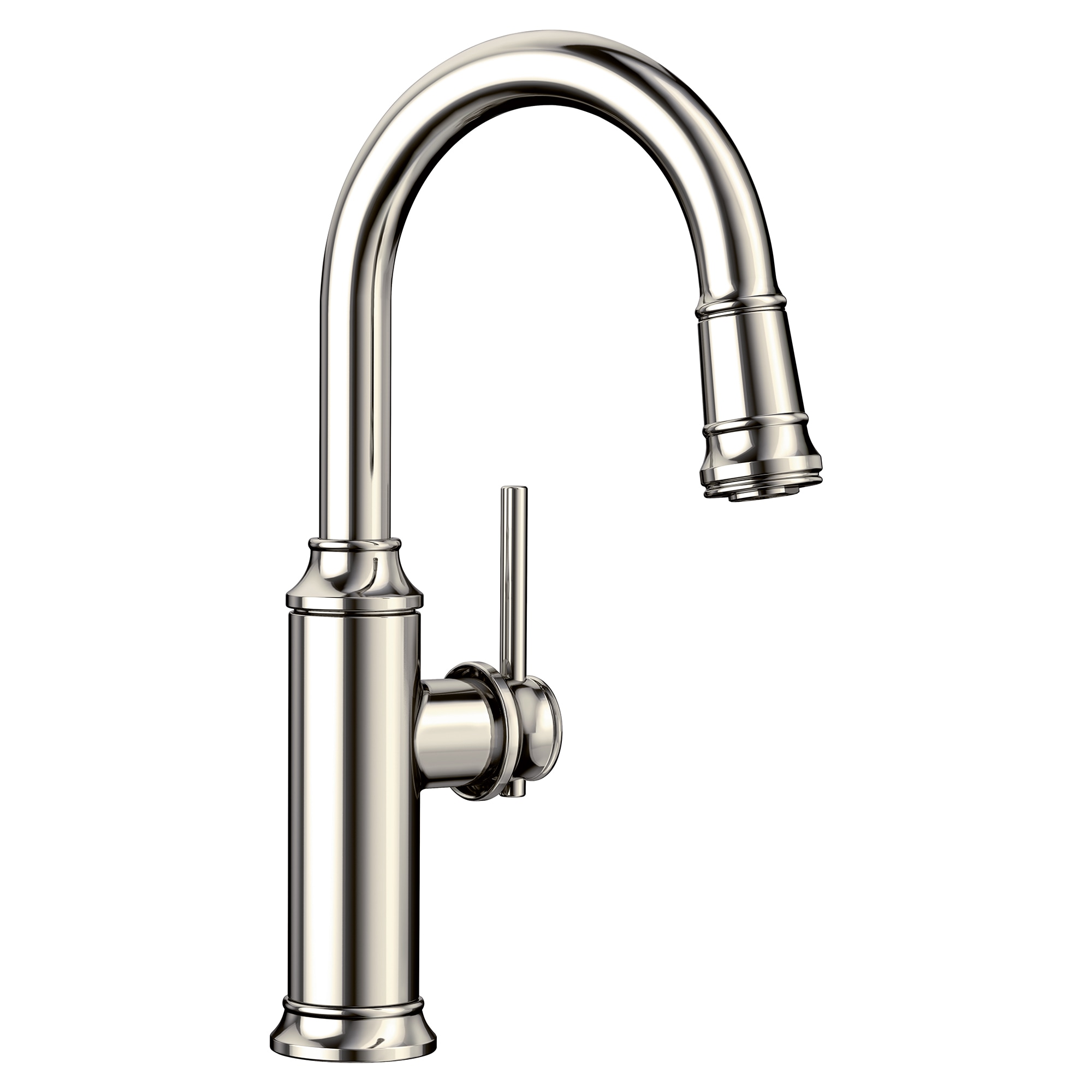 BLANCO 442514 Empressa Polished Nickel Single Handle Deck-mount Bar and Prep Kitchen Faucet