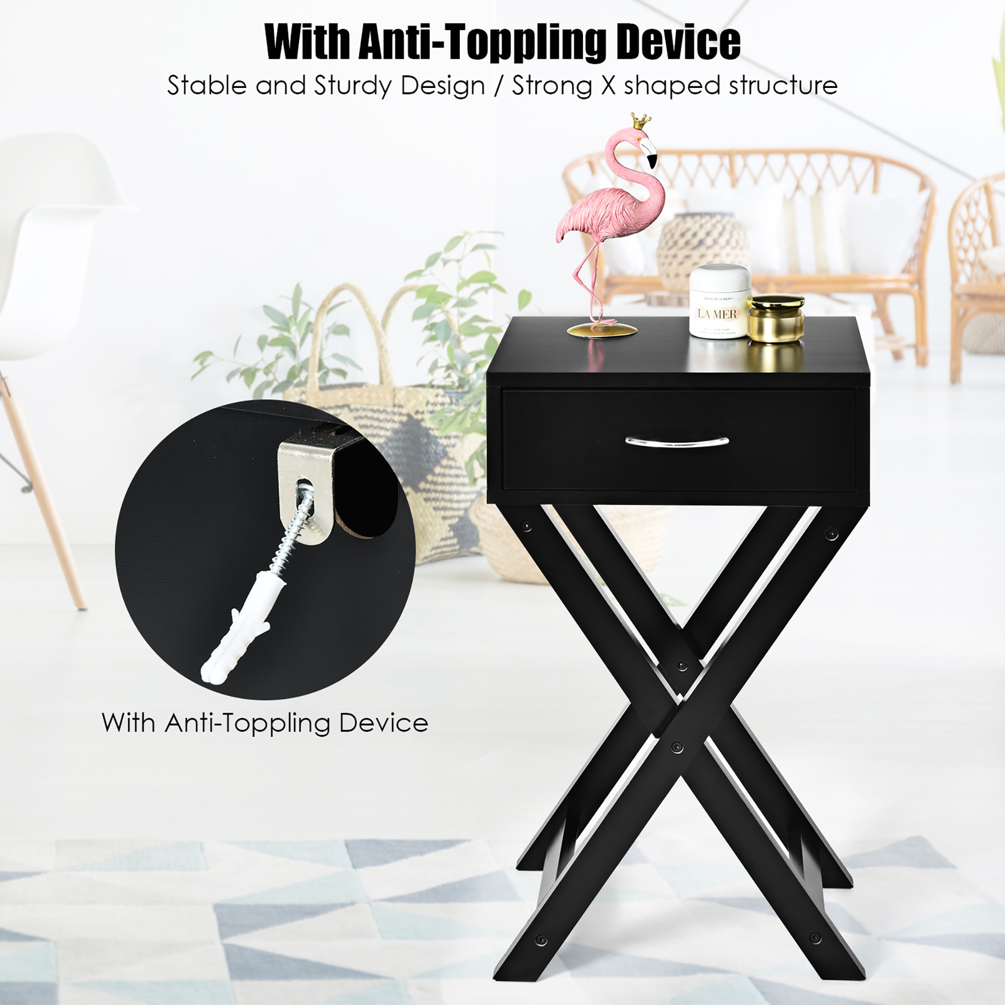 Costway SXL00087 nightstands - View #3