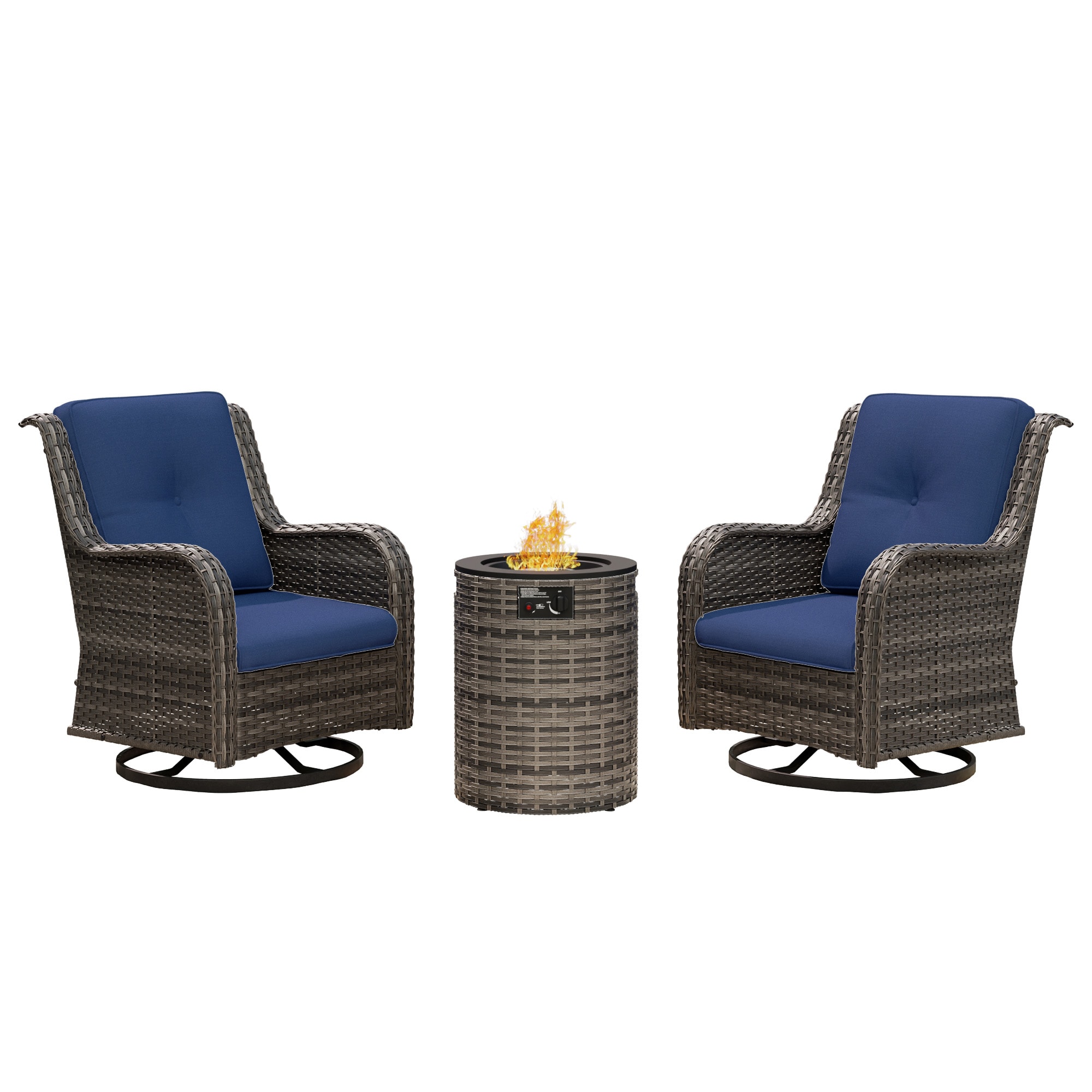 Gardenbee 2M81Z12-BLU Patio-Conversation-Sets - View #2