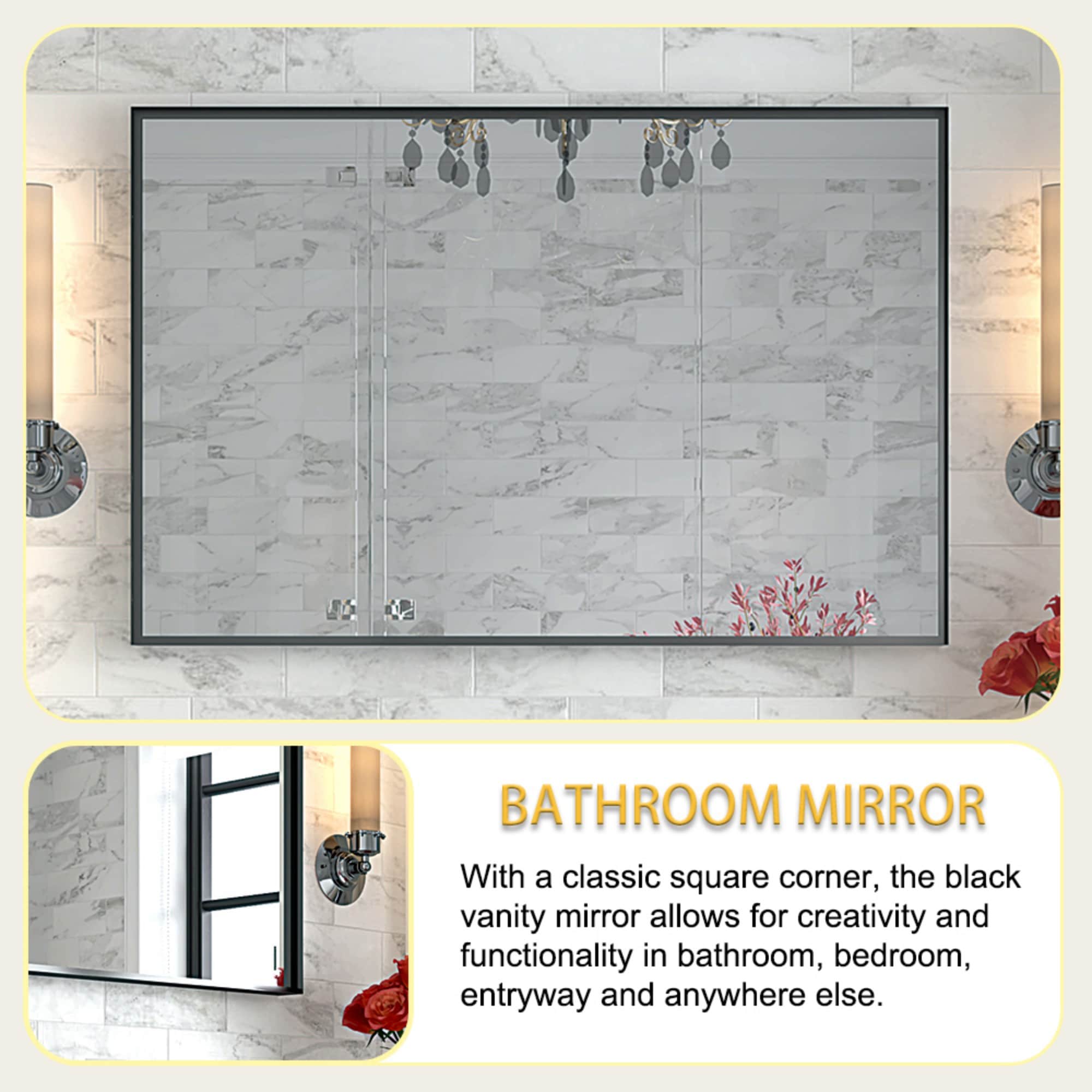 ToolCat SF1-37-YT Framed-Bath-Mirrors - View #14