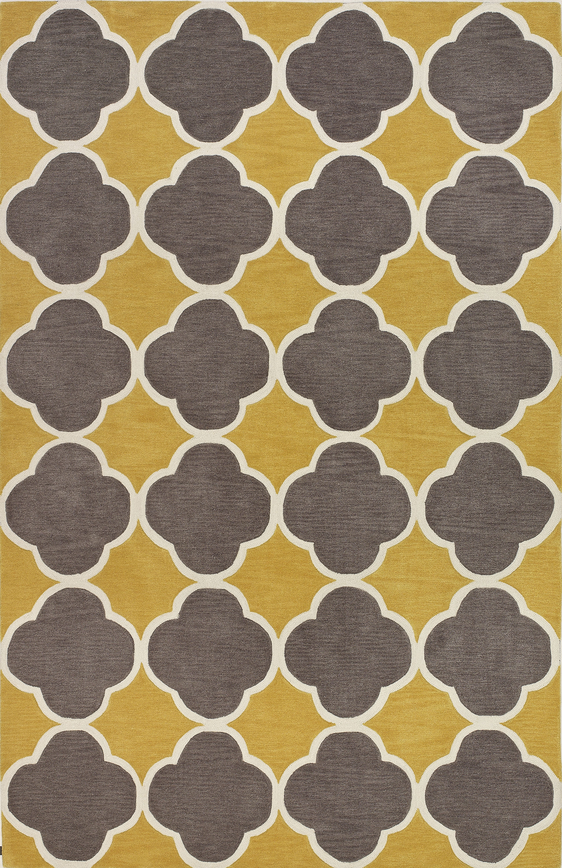 Addison Rugs OSOP31YE4X6 Optics 4 X 6 (ft) Yellow Indoor Geometric Mid-century Modern Area Rug
