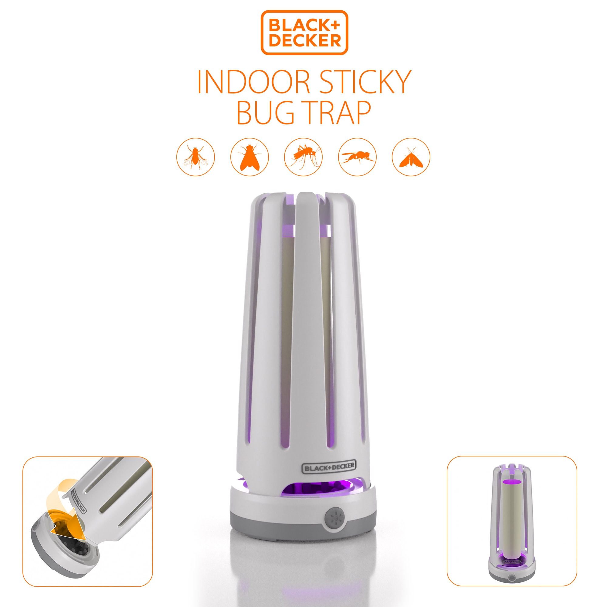 BLACK+DECKER Insect Trap & Monitor, Sticky Glue Boards for Ants