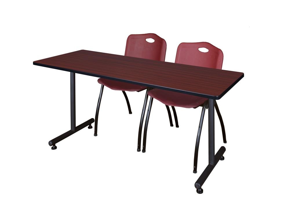 Regency MKTRCT6030MH47BY Training Brown 4-Person Training Table (60-in W x 29-in H)