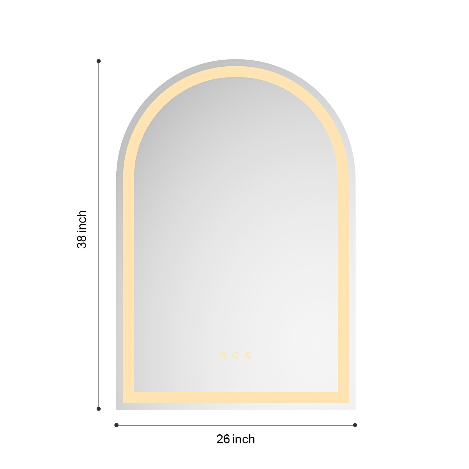 WELLFOR WA-MRAR-2638 Framed-Bath-Mirrors - View #3