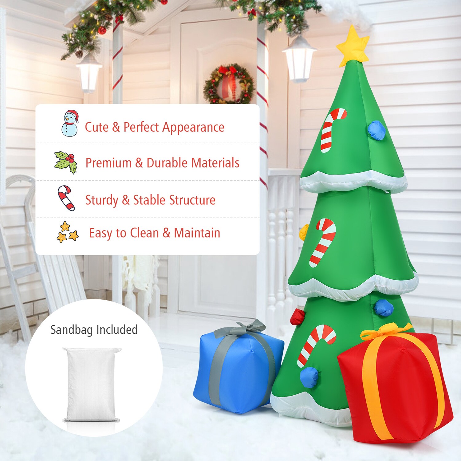 WELLFOR HYZ22862US Christmas-Inflatables - View #4