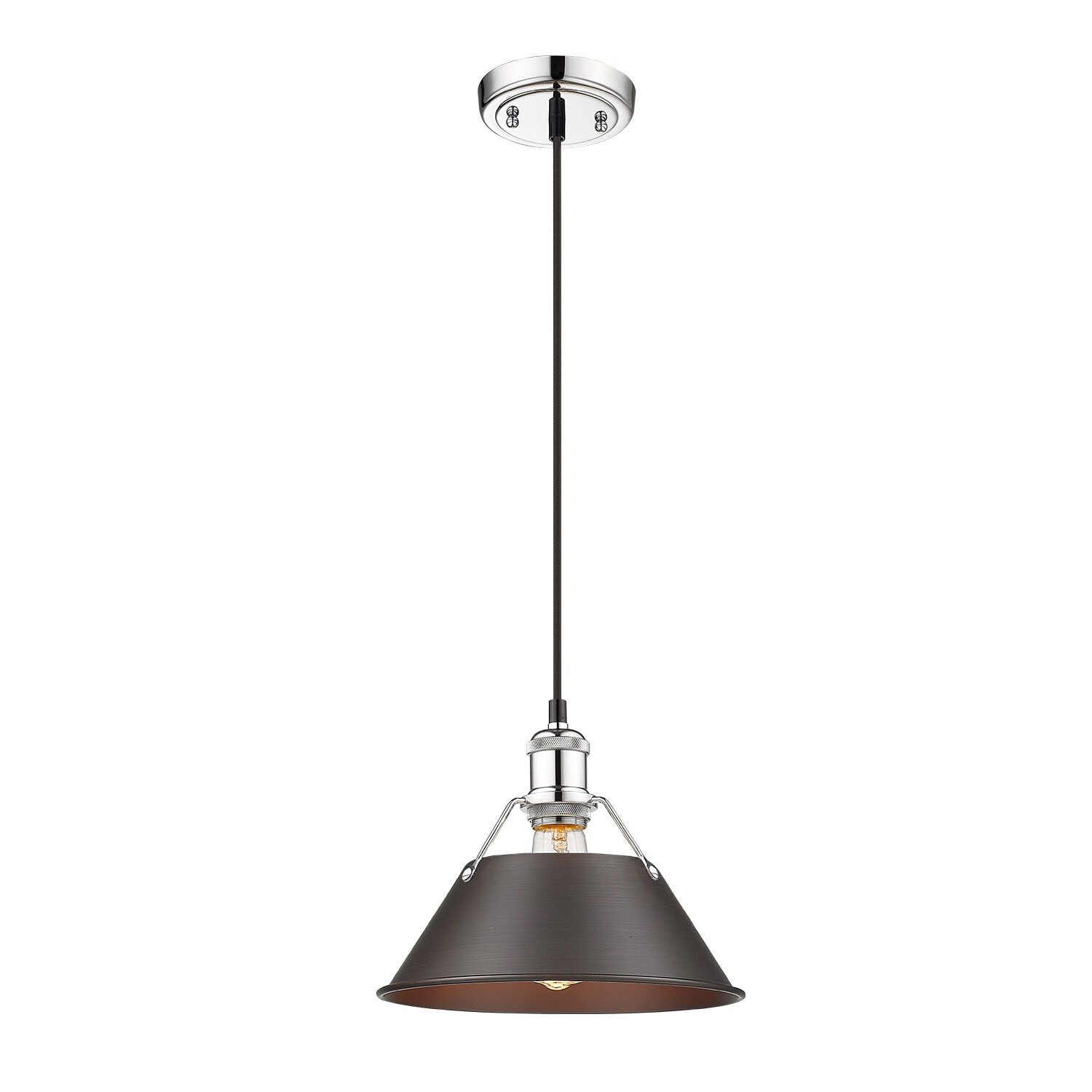 Golden Lighting 3306-M CH-RBZ Pendant-Lights - View #2