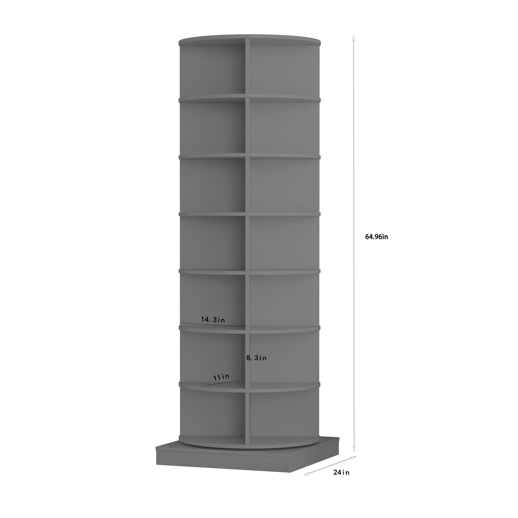 SINOFURN SYC080004GY Shoe-Racks - View #4