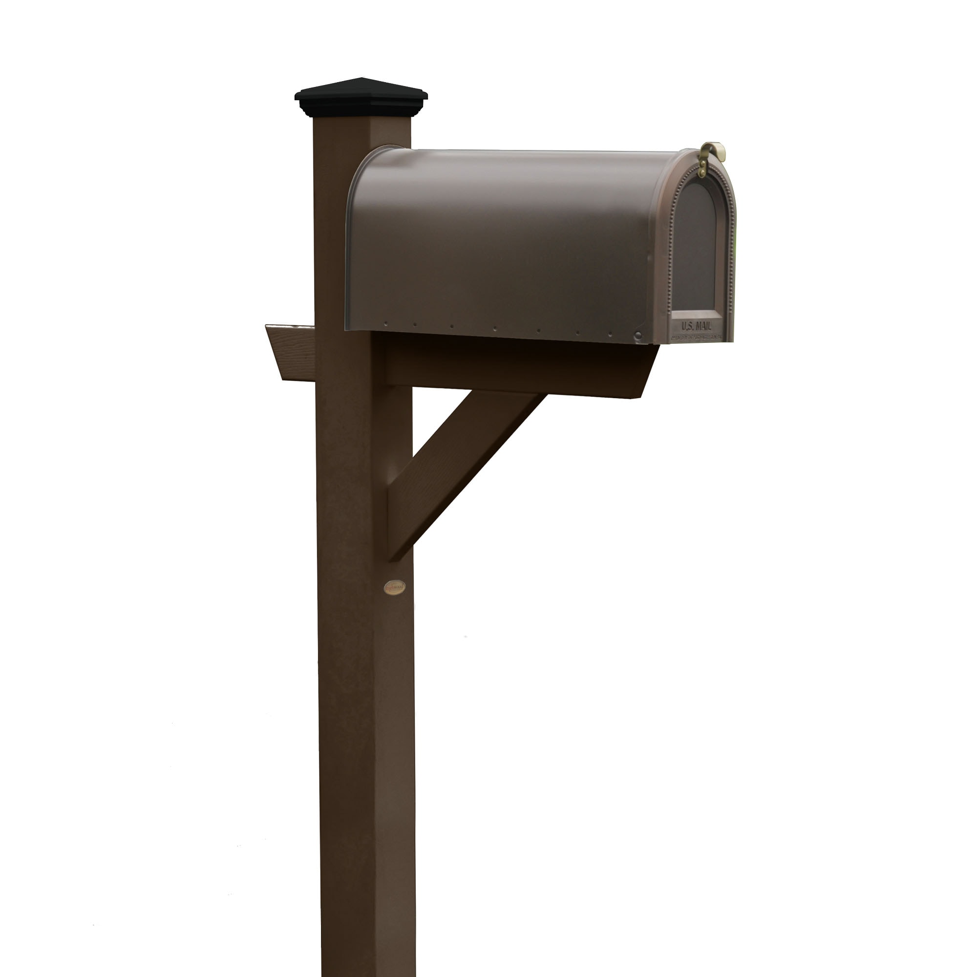 highwood Brown Mount Mailbox Post