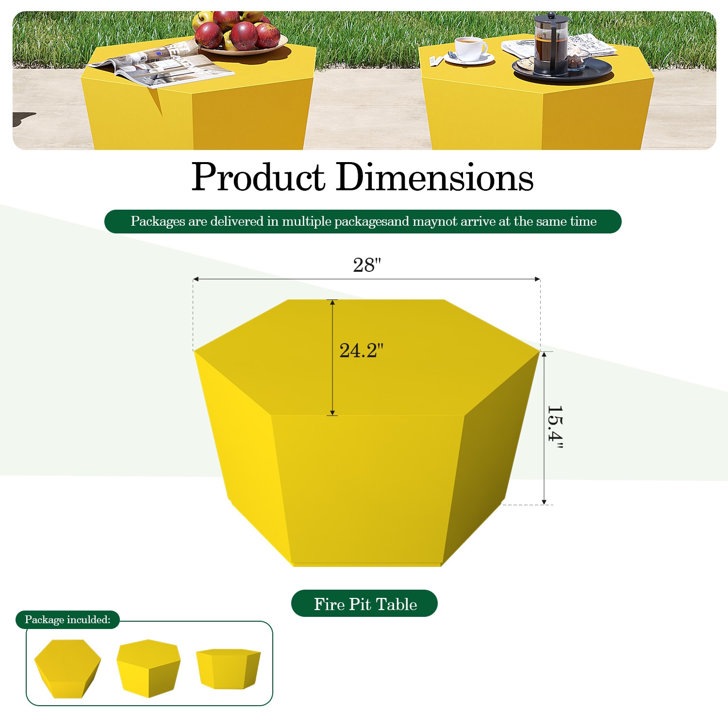 Patio Watcher LS-T28M-6BX-LMY-2PC Patio-Tables - View #3