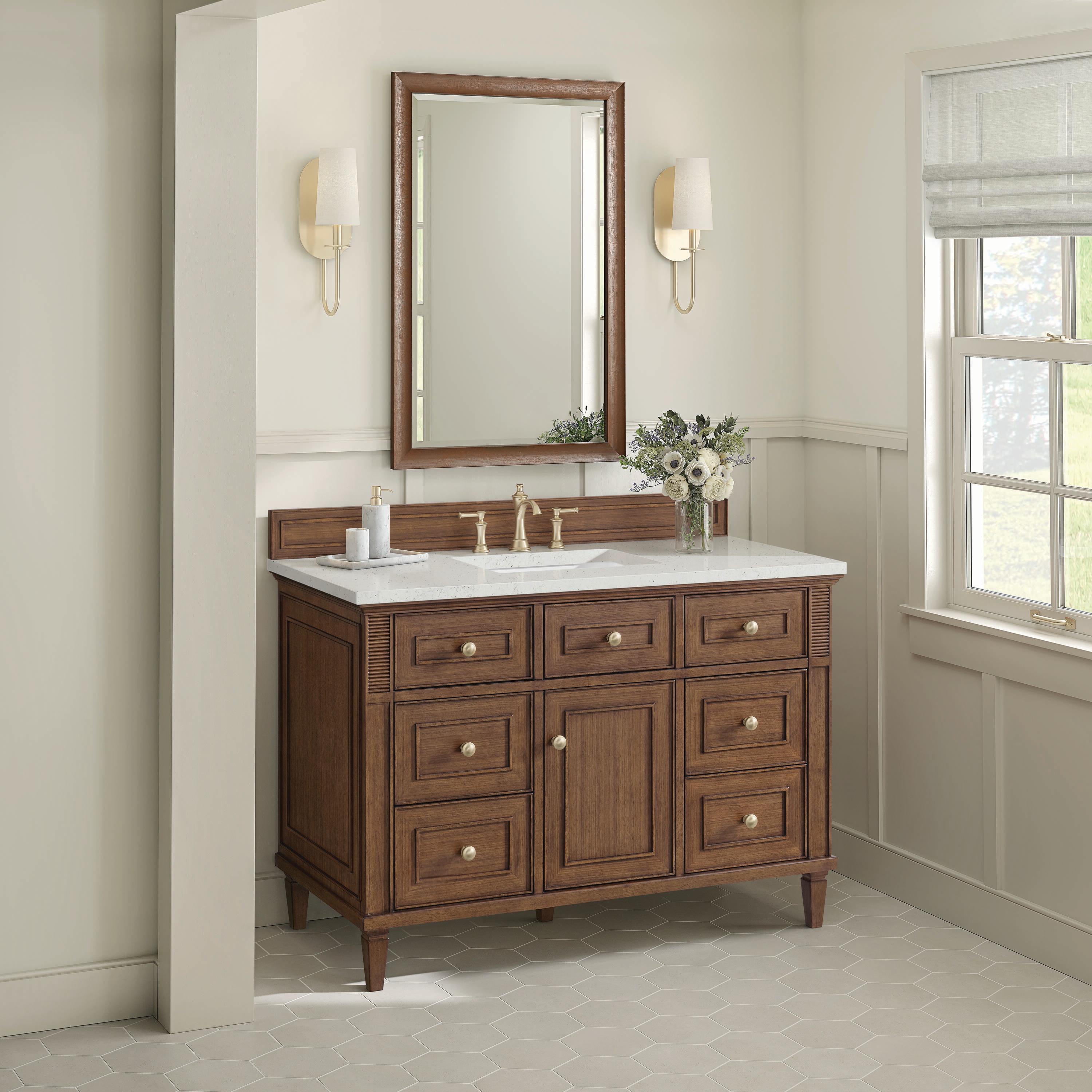 James Martin Vanities 424-V48-WLT-3LDL Bath-Vanity-Combo - View #3