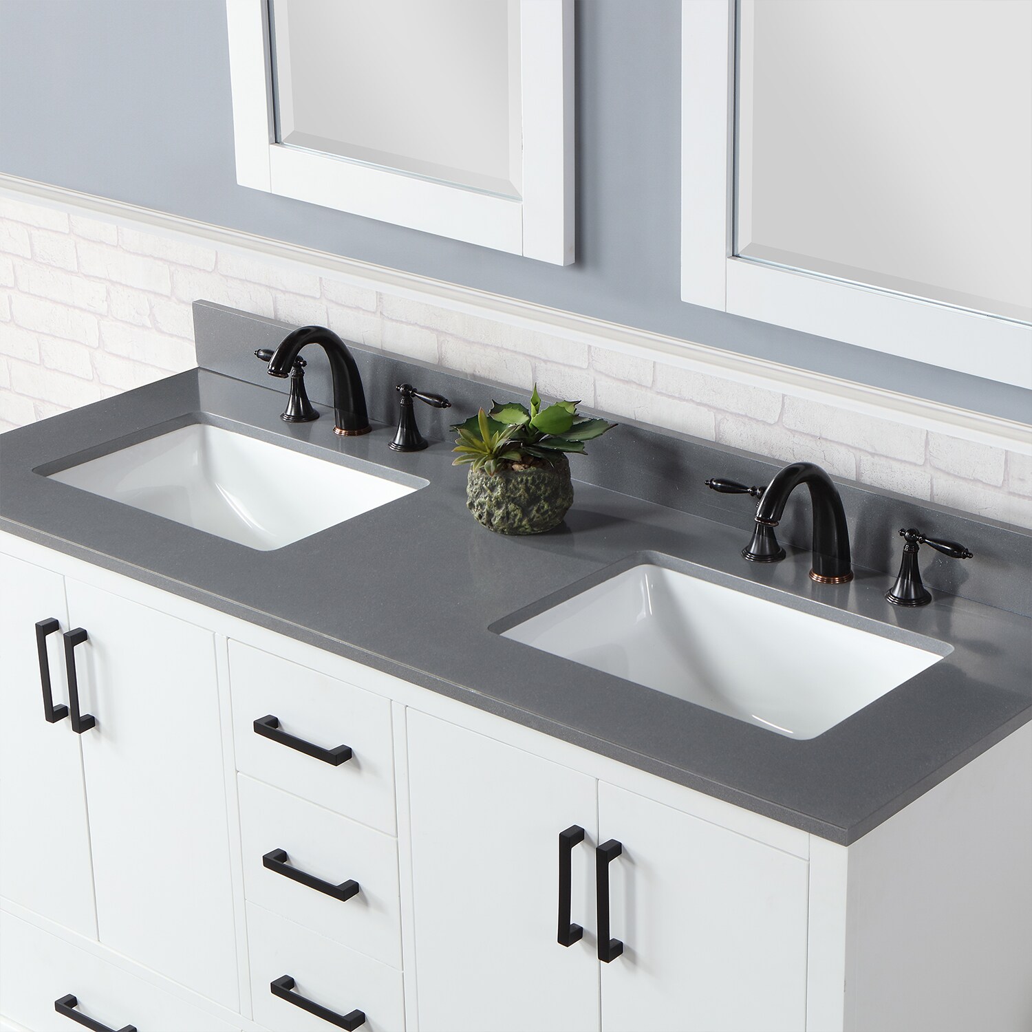 Altair 544060-WH-CG Bath-Vanity-Combo - View #3