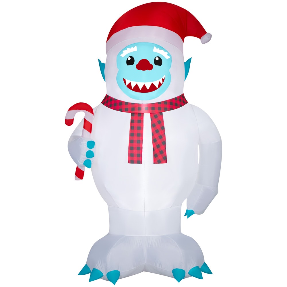 Holiday Living 9.5-ft Lighted Yeti Christmas Inflatable in the