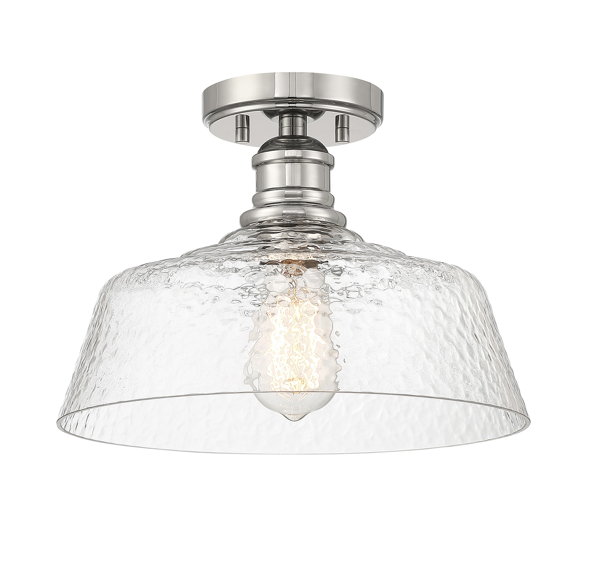 Meridian Lite Trends Meridian 1-Light Polished Chrome Led, Semi mount ...