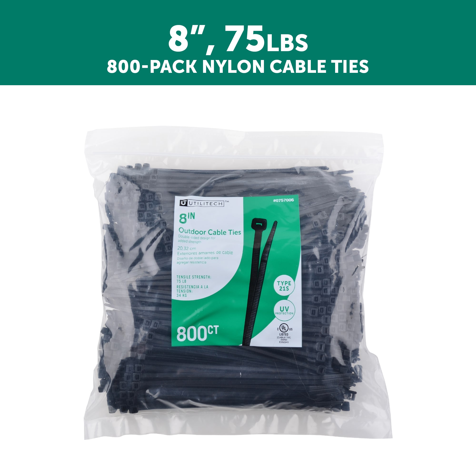 Cable Wrap-Lite Mini Velcro Ties - Small Cable 100/1000 Pack
