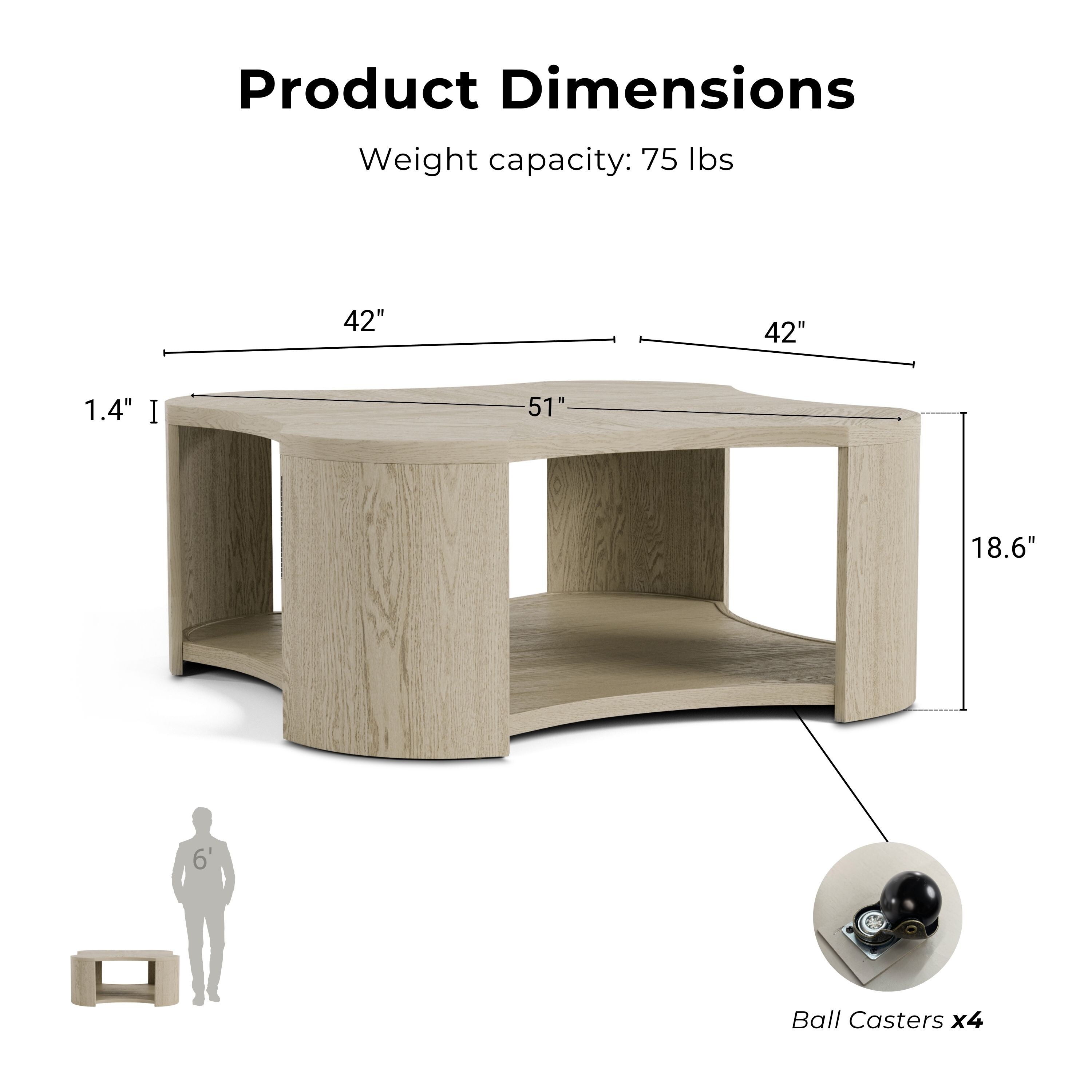 Furniture of America IDF-49004AK-C Coffee-Tables - View #3