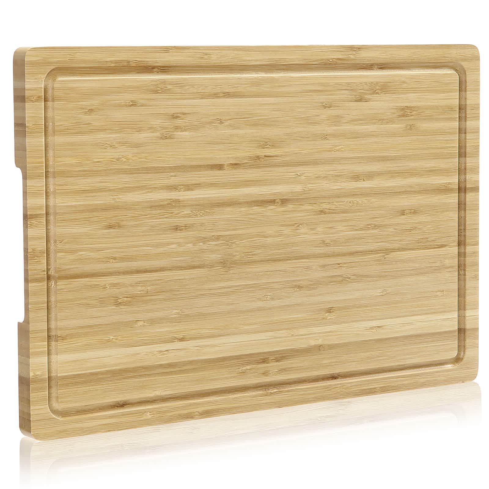 WhizMax JXNAG-PHO-1301KL1I 18 Inch Large Bamboo Cutting Board XL Wood Cutting Boards for Kitchen-Organic Wooden Butcher Block and Chopping Board for Meat and Vegetables