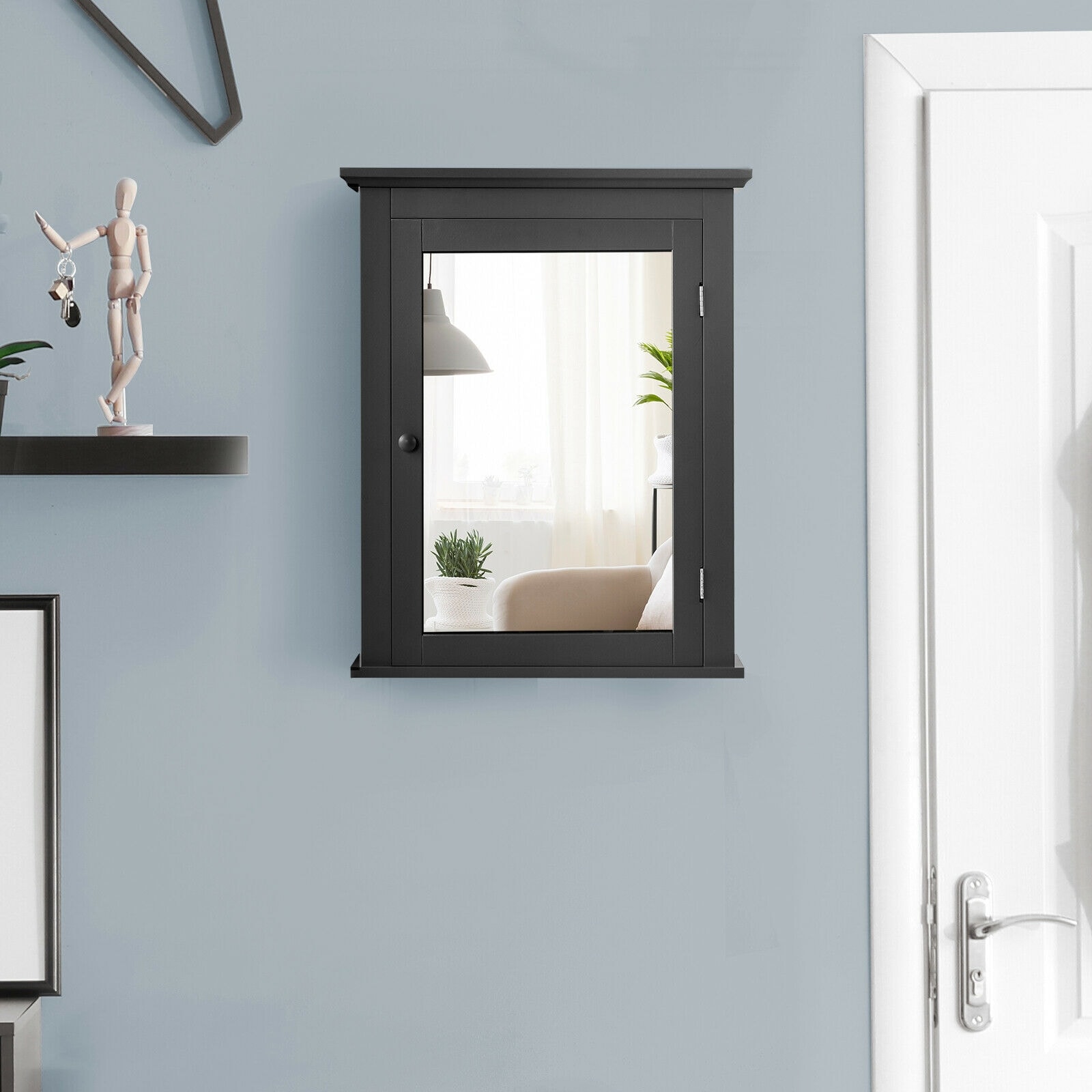 WELLFOR OUG59321BK Bathroom-Medicine-Cabinets - View #4