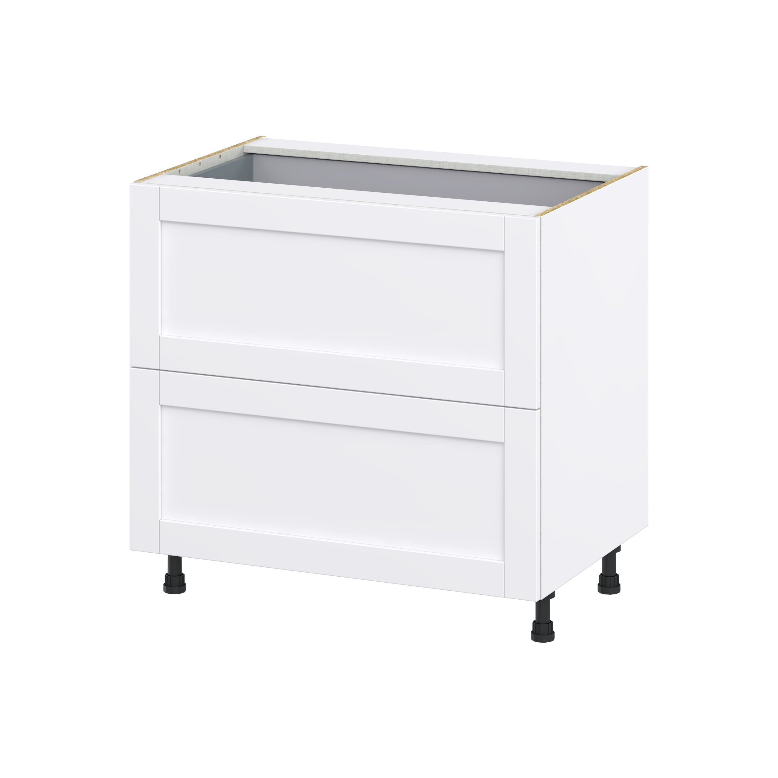 Hugo&Borg DSB2D36I1-RM Rosemont 36-in W x 34.5-in H x 24-in D Glacier White 2 -Drawers Drawer Base Fully assembled Cabinet Shaker)