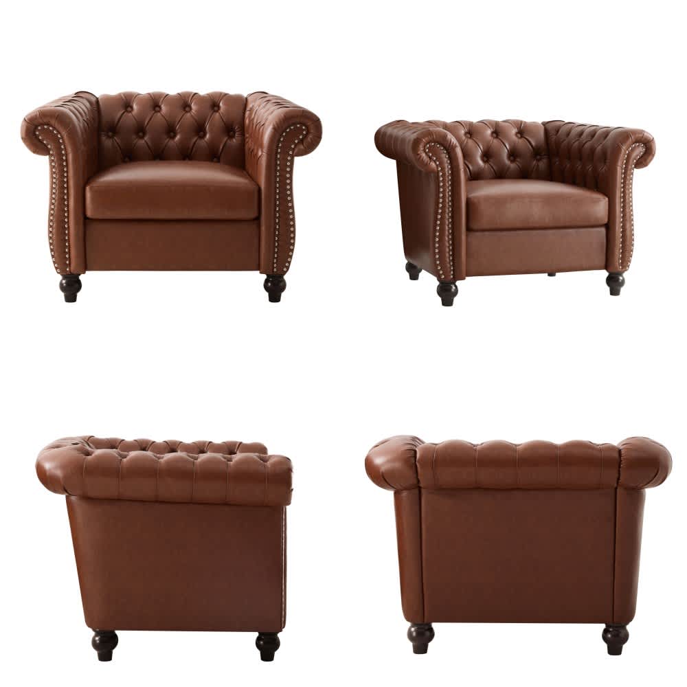Coolbibila GRANT-CHAIR-BROWN chairs - View #7