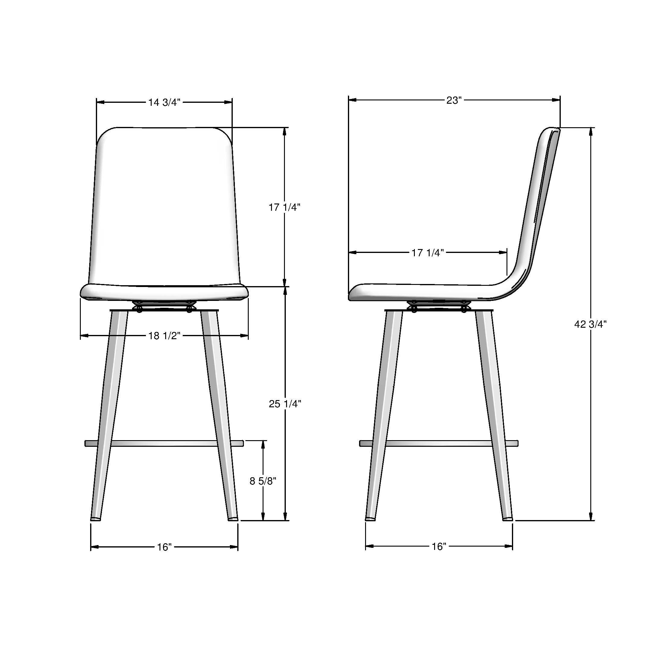 Amisco 44533-26WE/1B56HOF4 stools - View #7