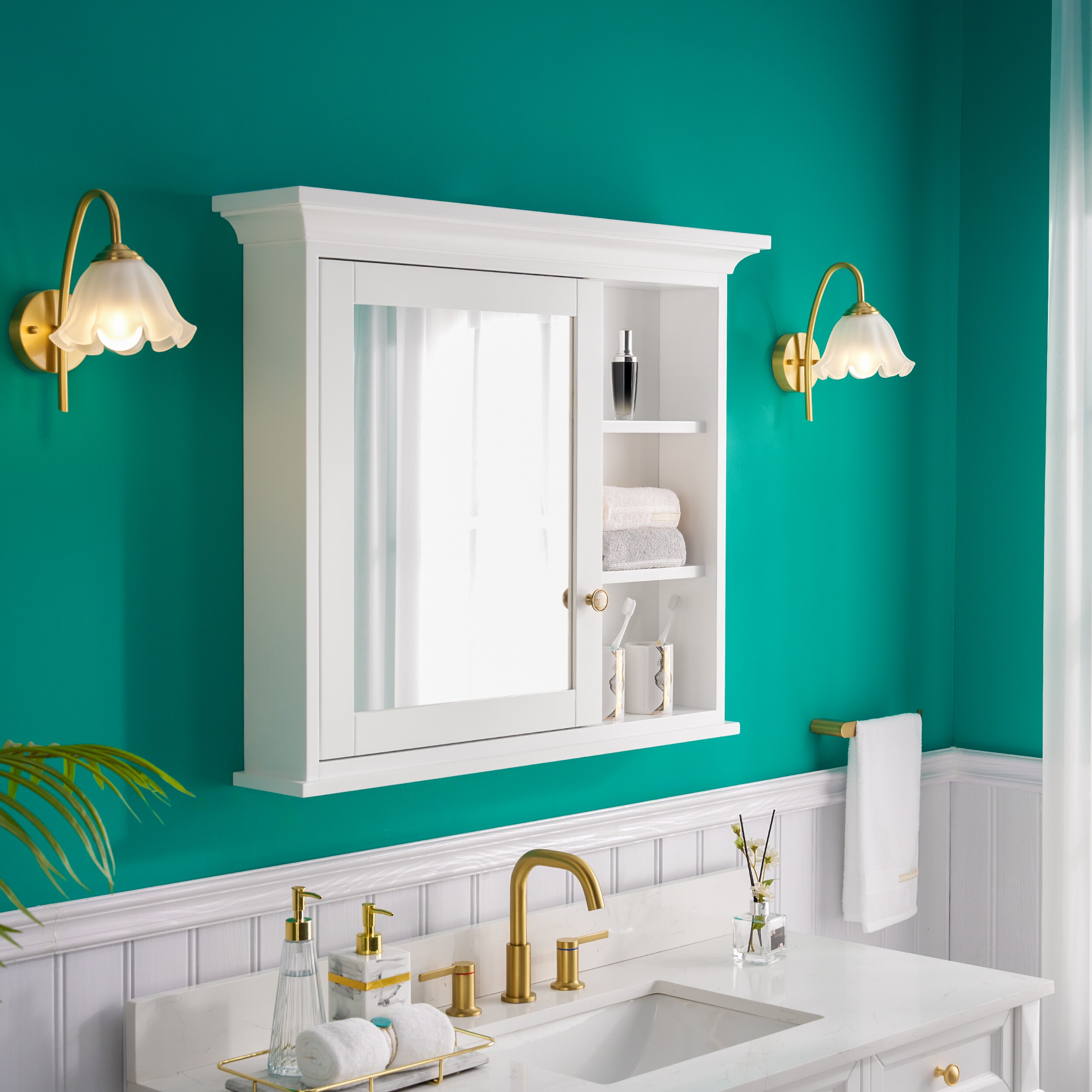 WELLFOR E3630MC-WT Bathroom-Medicine-Cabinets - View #6