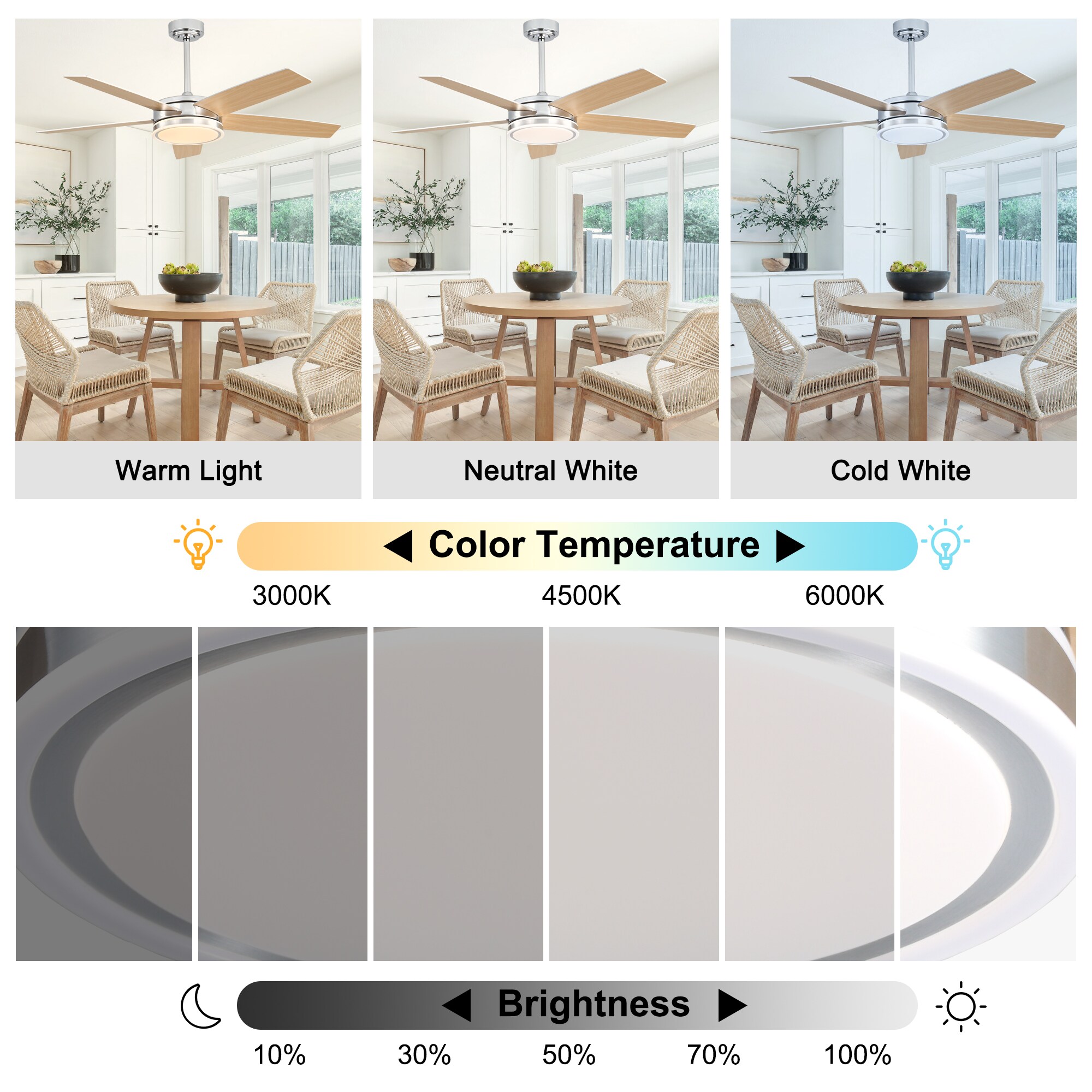 Bella Depot DCFSD5225-CR Ceiling-Fans - View #7