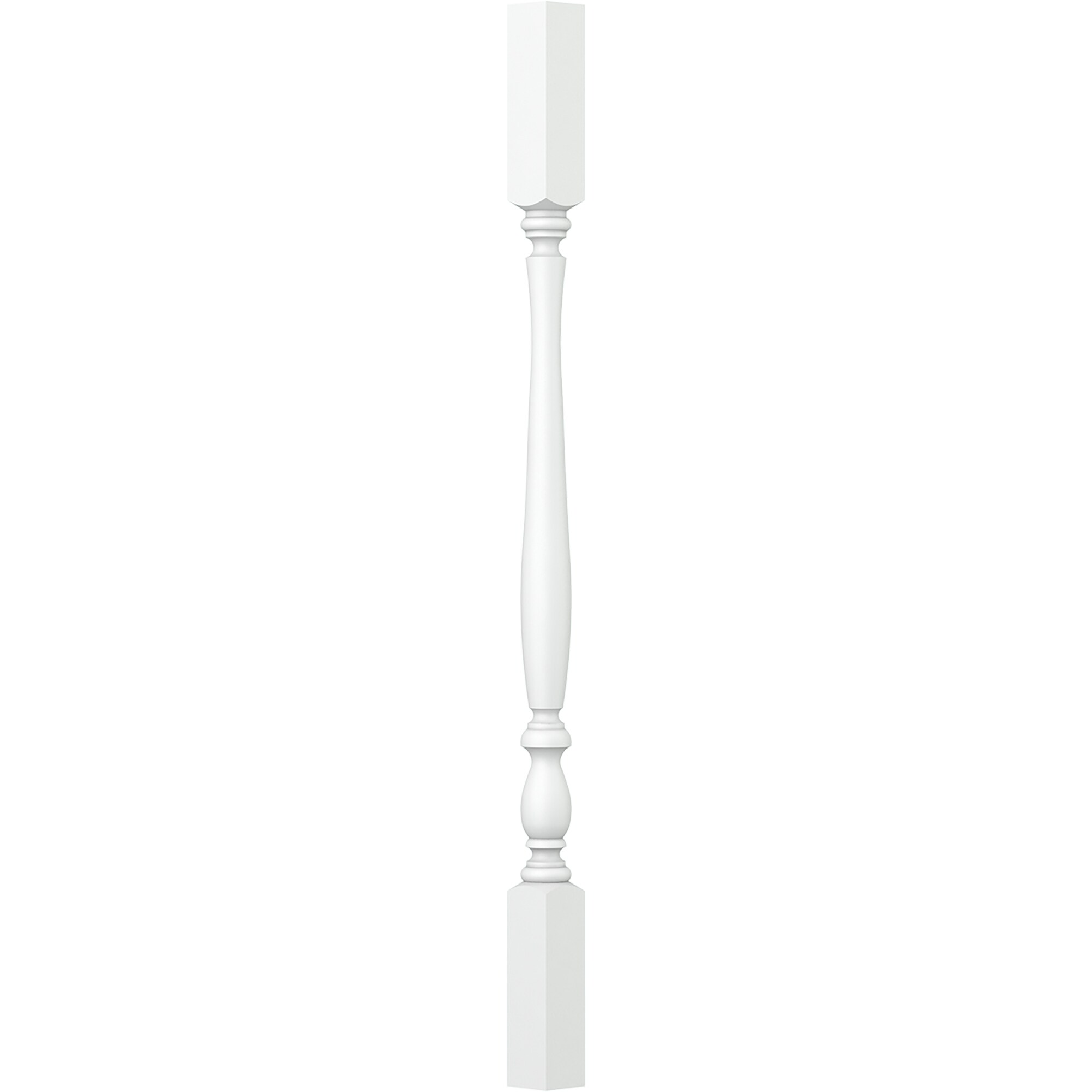 L.J. Smith Stair Systems LJP-2905-PRG 34 34-in x 1.75-in Primed Square Top Turned Stair Baluster