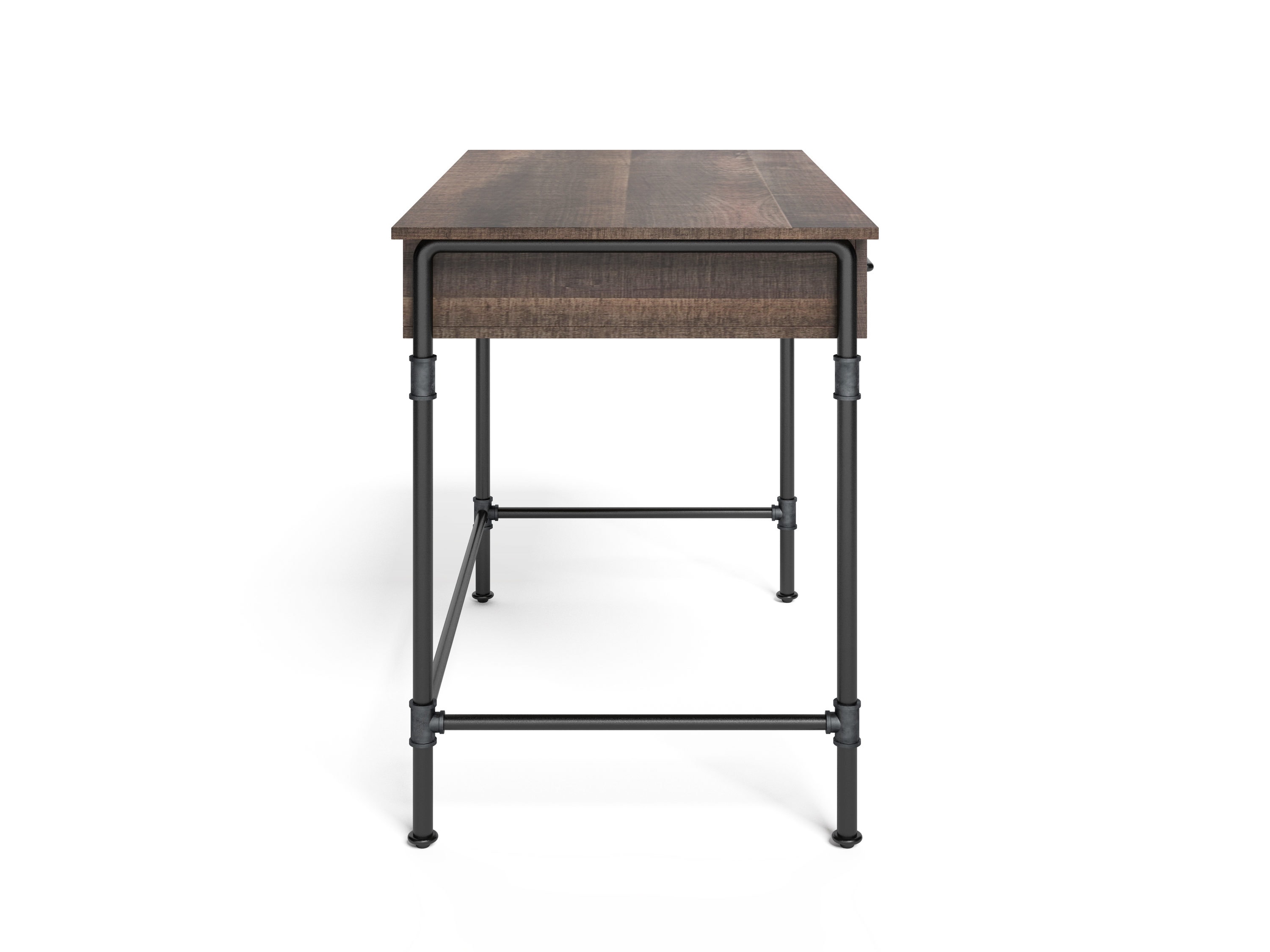 allen + roth 44-in Brown Rustic Writing Desk in the Desks department at