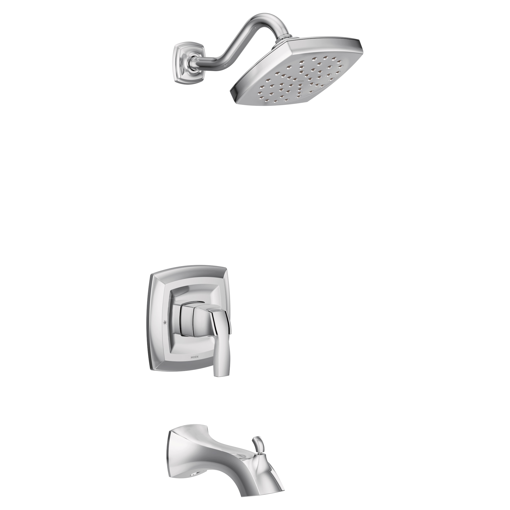 Moen UT3693EP Voss Chrome 1-handle Single function 6-Inches Round Shower Faucet