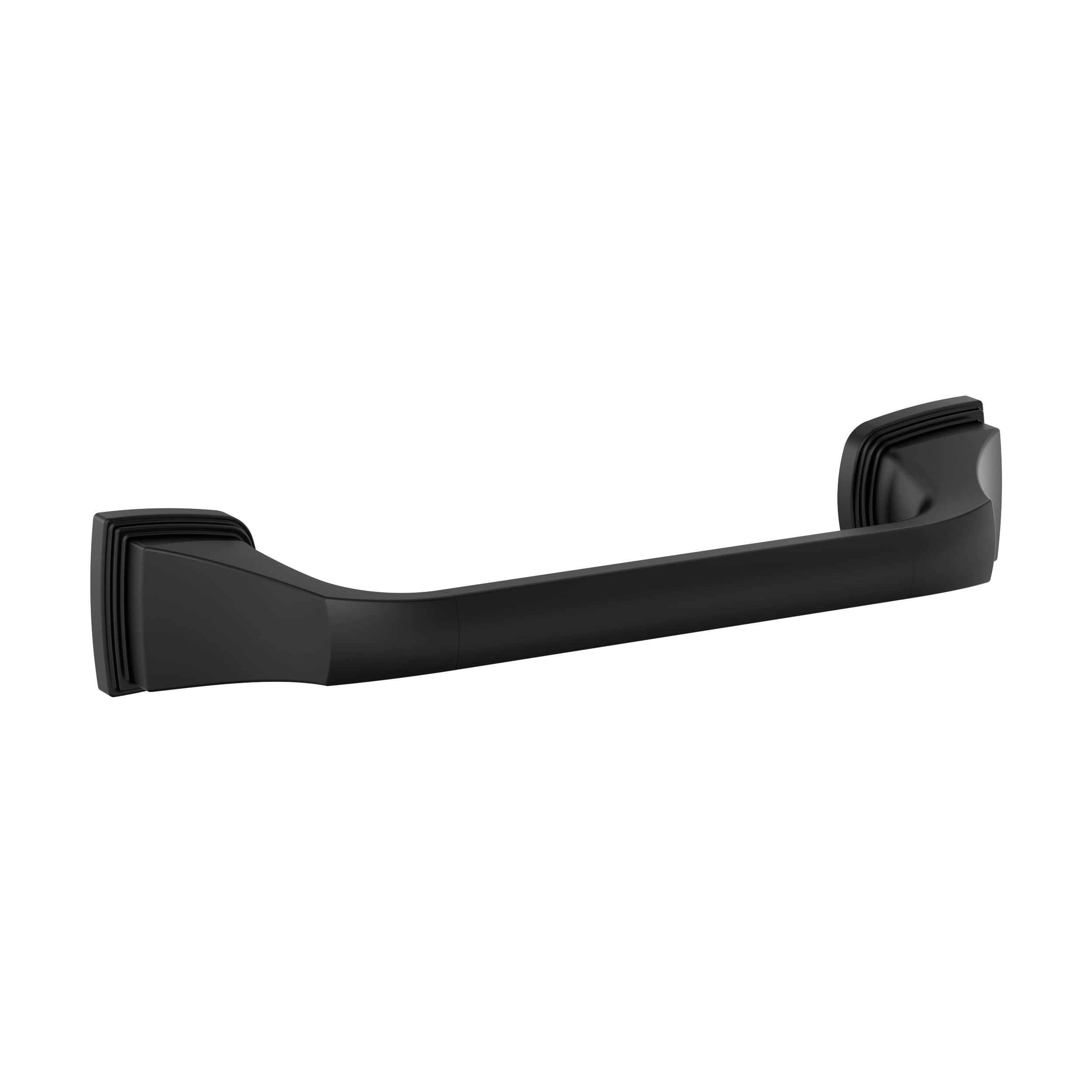 Amerock BH36035MB Revitalize 9-in Matte Black Wall mount Single Towel Bar