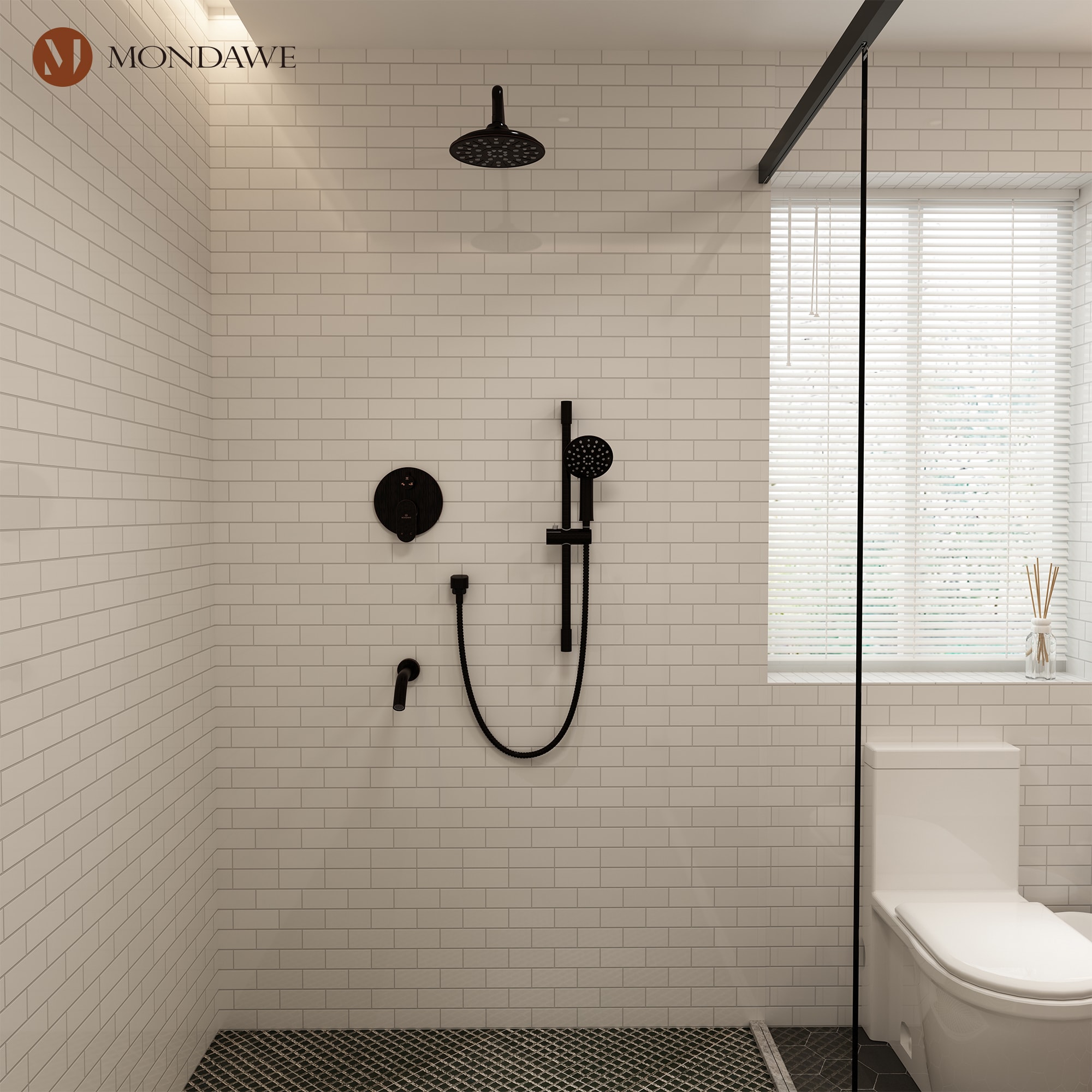 Mondawe MD-A3815-ORB3 Showerhead-Bar-Panels - View #2