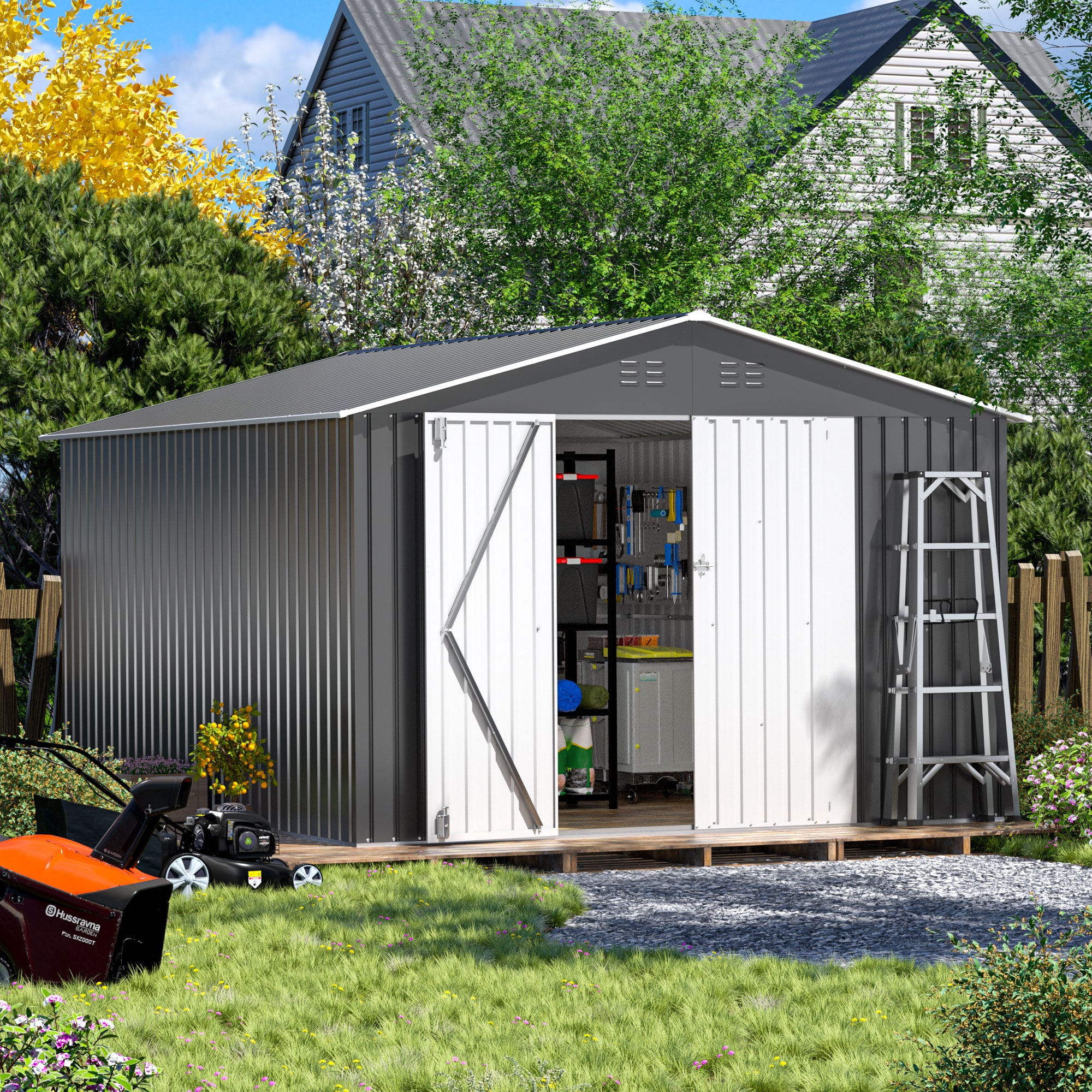 Mondawe MD-HG61P1383 Metal-Storage-Buildings-Sheds - View #2