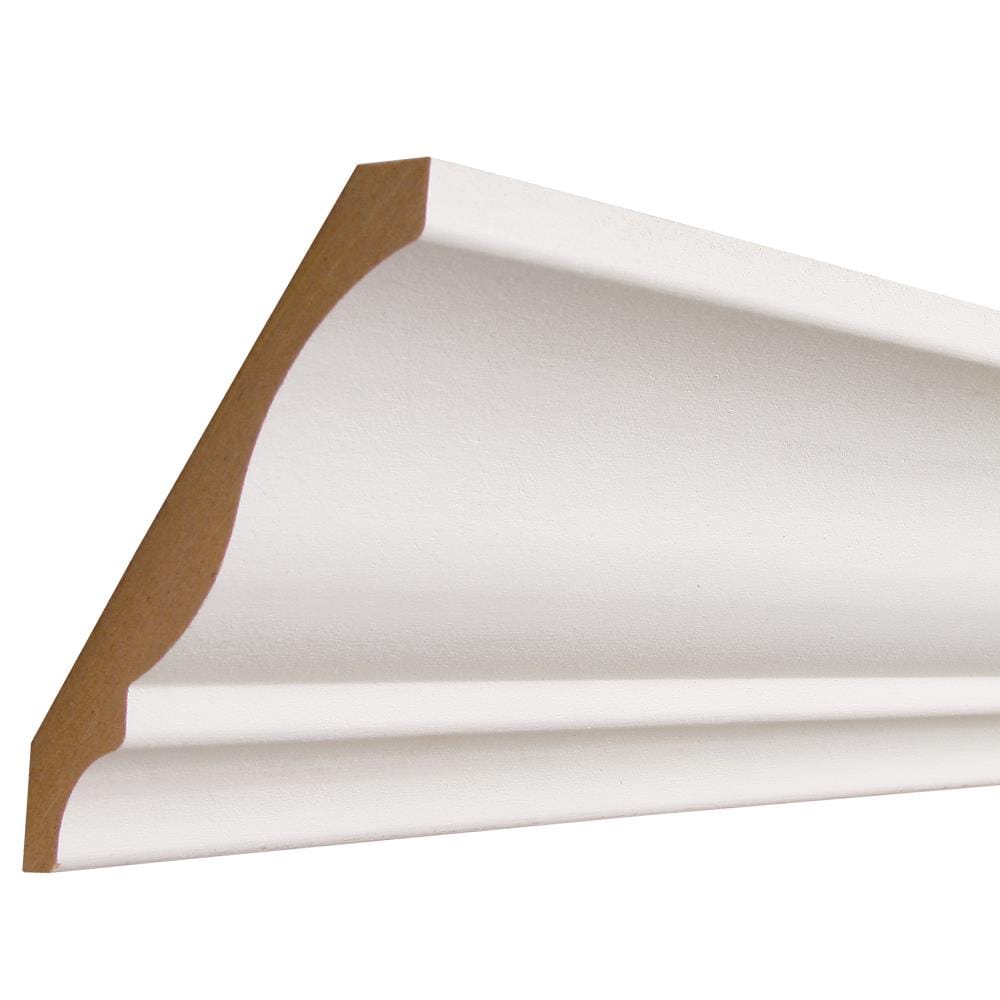 Empire Moulding & Millwork 4-1/4-in x 16-ft Primed Crown Moulding in ...