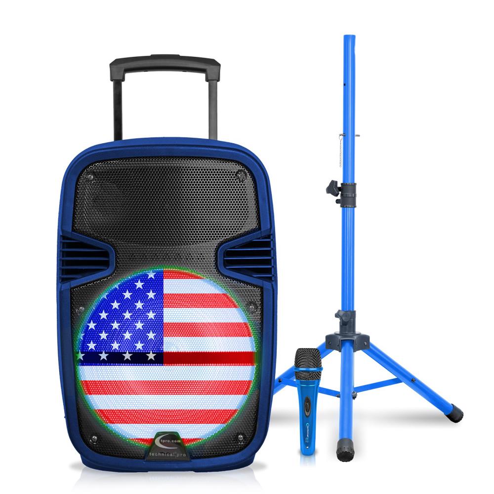 Technical Pro 849109328M 13-in 185-Watt Bluetooth Compatibility Outdoor Party Speaker