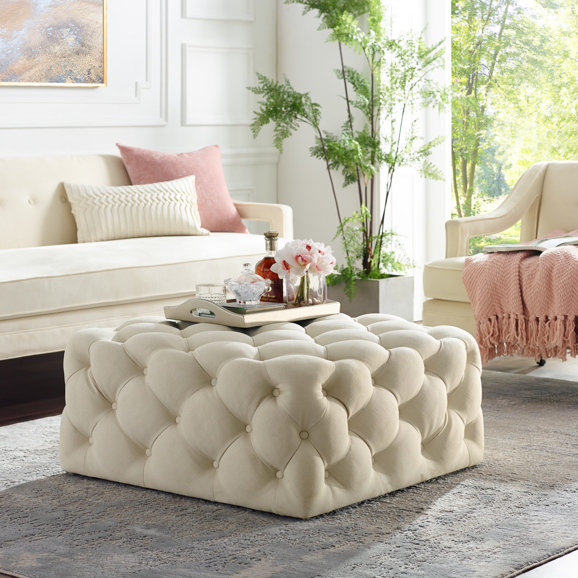 Inspired Home ON93-03CW-LS Indoor-Ottomans - View #2