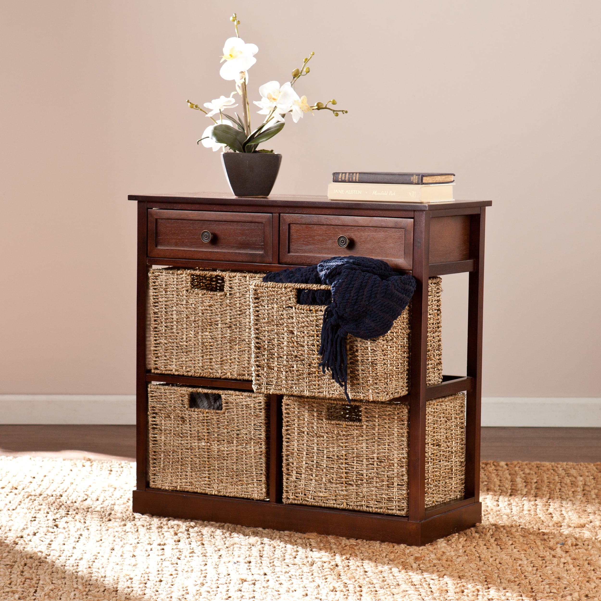 Safavieh HZ6754 Kenton 4-Basket Storage Organizer