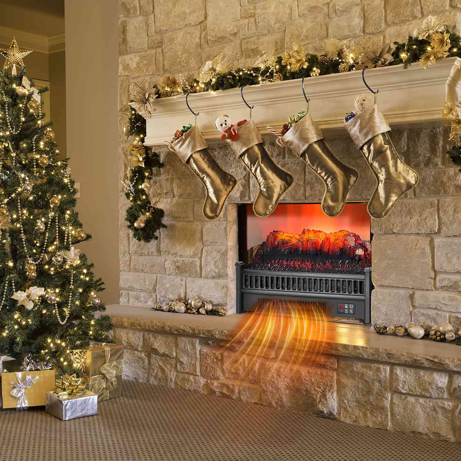 Costway CSHY001417 Electric-Fireplace-Fireboxes - View #2