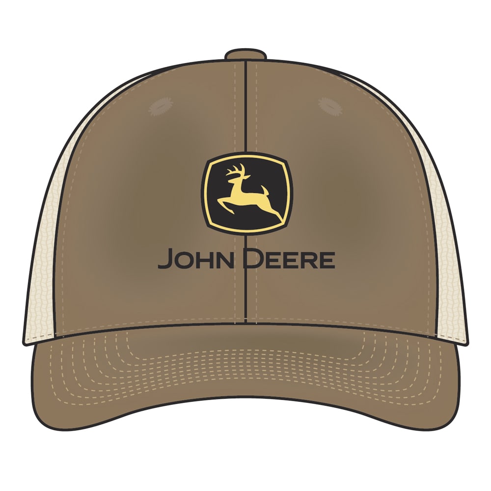 John Deere JDR-275GSA2 Men's Brown/Khaki 70/30 cotton/poly Baseball cap