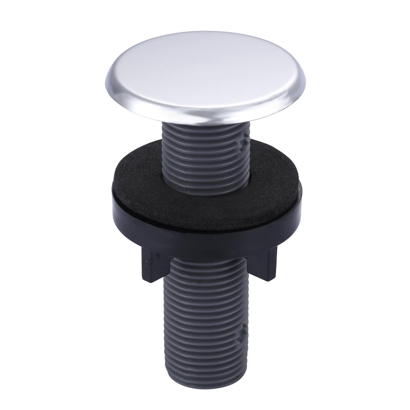 ARCORA 1.79 in. x 3.13 in. Round Plastic Sink Hole Covers in Chrome