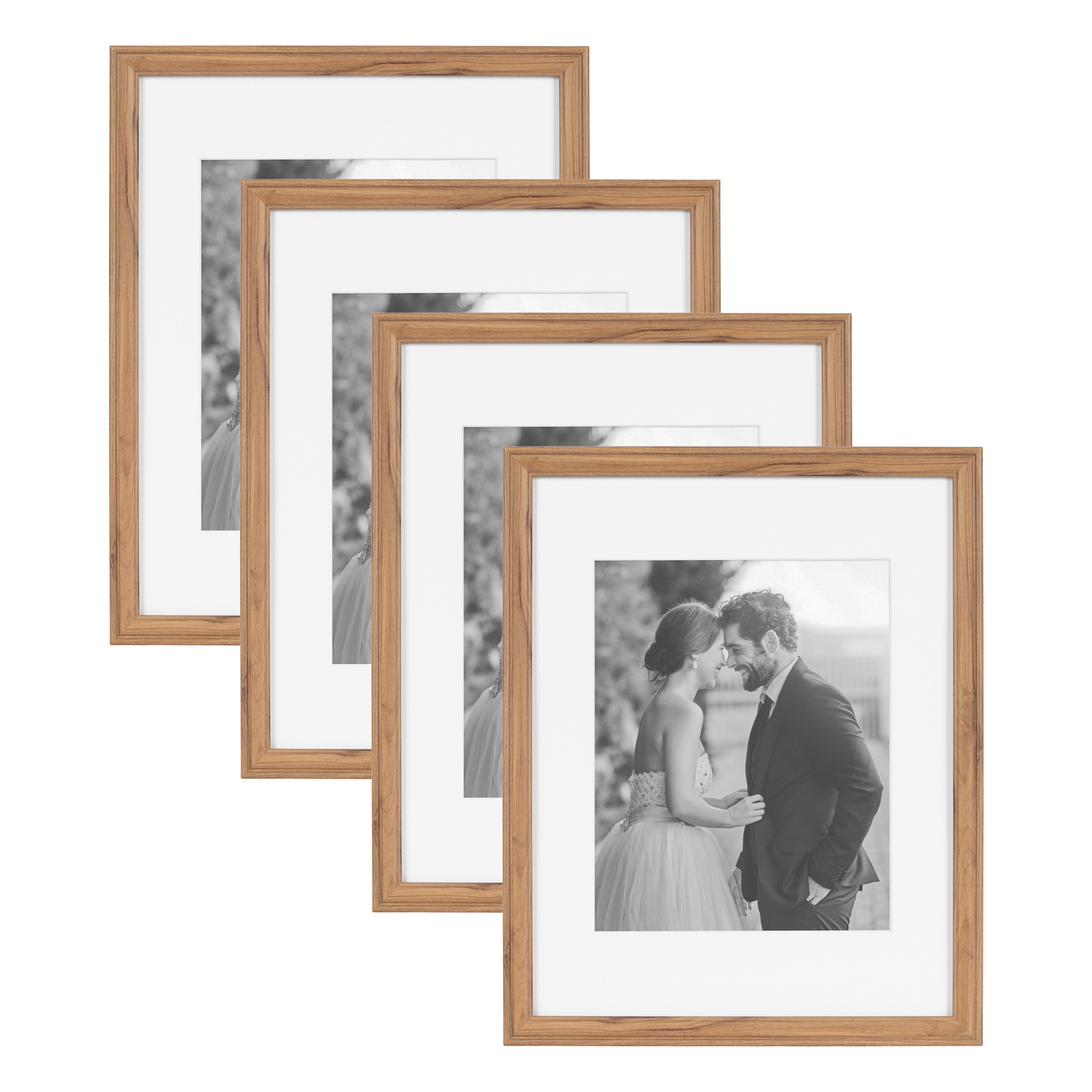 Kate and Laurel 228303 Brown Plastic ( 11-in x 14-in ) Picture frame