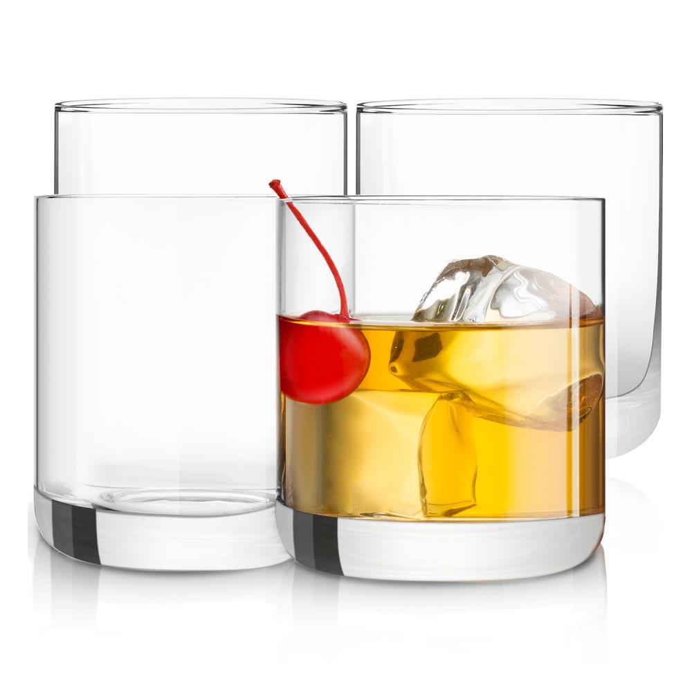 JoyJolt 10.5-fl oz Glass Lead Free Crystal Drinkware Set of: 2 in the  Drinkware department at