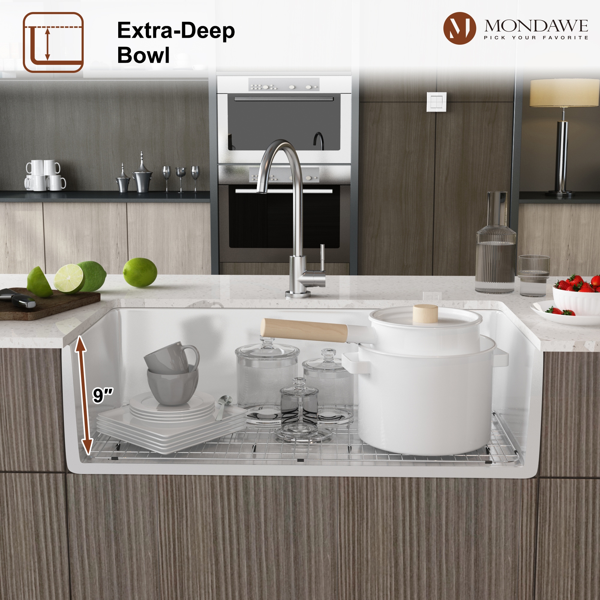 Mondawe MD-QN5WP Kitchen-Sinks - View #5