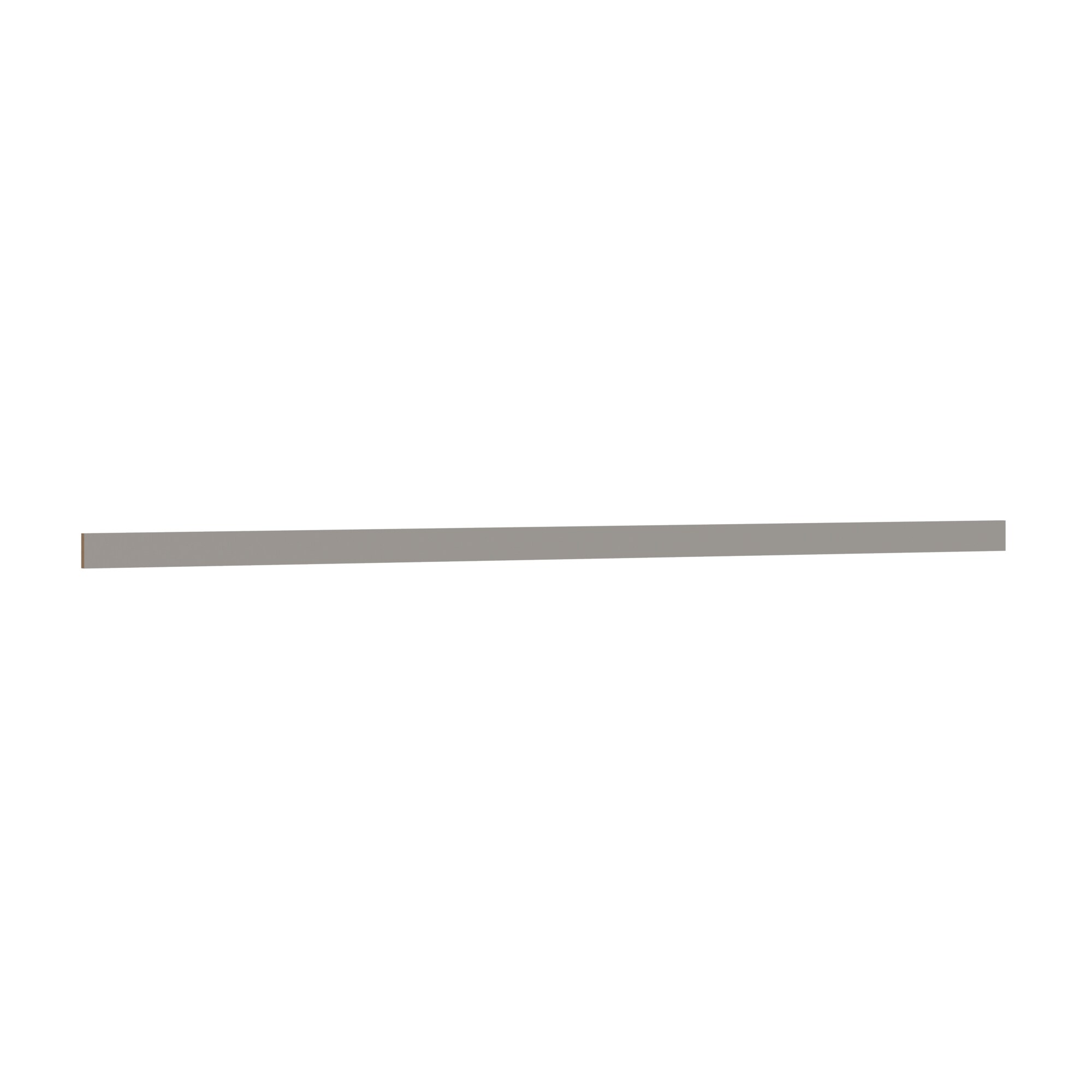 KraftMaid Momentum S3S3G81 Deveron Square Edge Moulding 96-in W x 3-in H x 0.75-in D Pebble Grey Painted